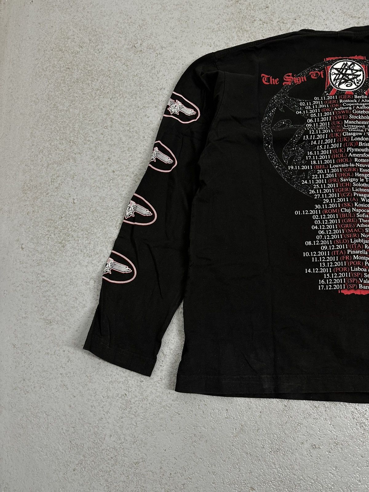 Band Tees 2011 Vader The Sign Of Hell Rock Tour Longsleeve Size US XXL / EU 58 / 5 - 12 Thumbnail