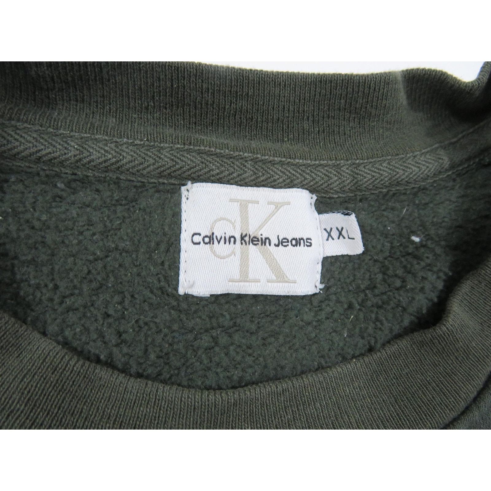 Calvin Klein Calvin Klein CK Jeans Green Sweatshirt Sz XL-2XL? 1990s Size US XL / EU 56 / 4 - 3 Thumbnail
