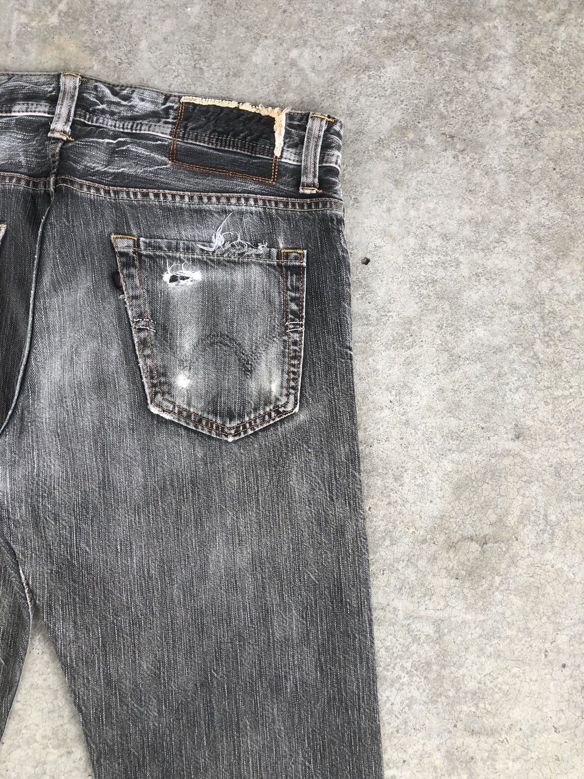 Edwin Japanese Edwin 511 RV Flared Jeans Distressed Broken Jeans Size US 34 / EU 50 - 10 Thumbnail