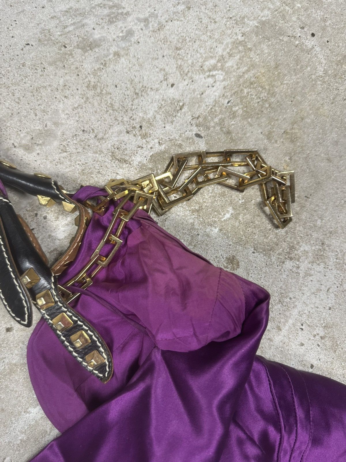 Dsquared2 Dsquared2 FW 2005 Runway Silk Purple Dress Chains Size M / US 6-8 / IT 42-44 - 20 Thumbnail