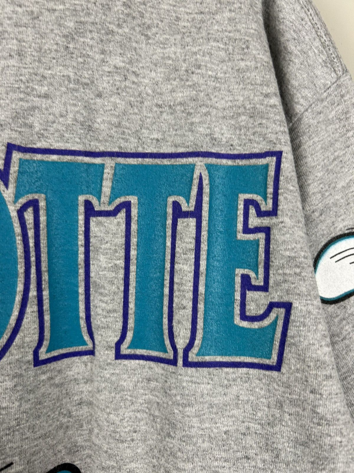 Vintage Vintage 90s Charlotte Hornets Basketball Tee Rare Size US XL / EU 56 / 4 - 22 Thumbnail