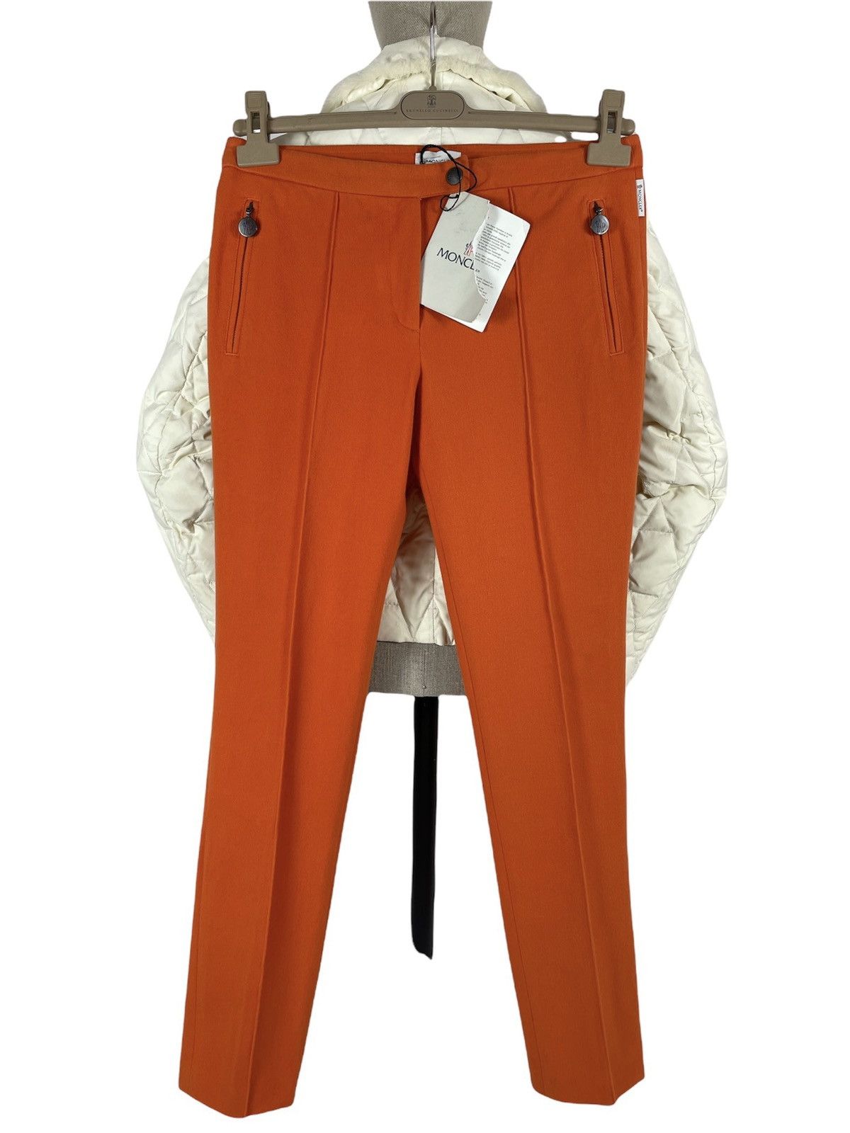 Moncler × Moncler Gamme Bleu × Moncler Grenoble BNWT Logo Tab Designer Fleece Zip-Pockets Trousers Casual Pants Size 28" / US 6 / IT 42 - 1 Thumbnail