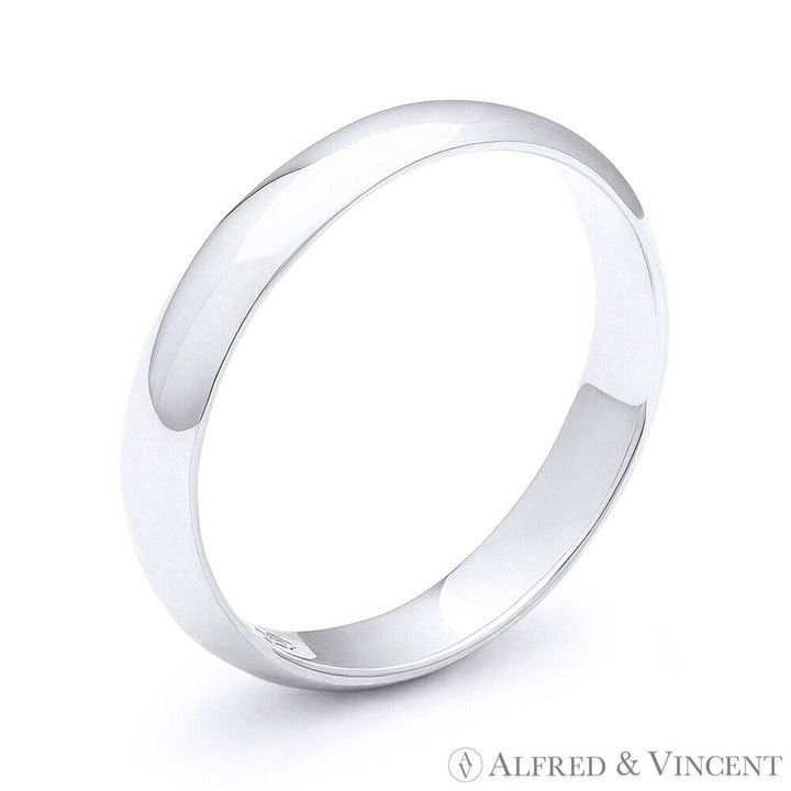 Other 3mm Plain Dome Wedding Band in .925 Sterling Silver Size 5 Size ONE SIZE - 1 Preview