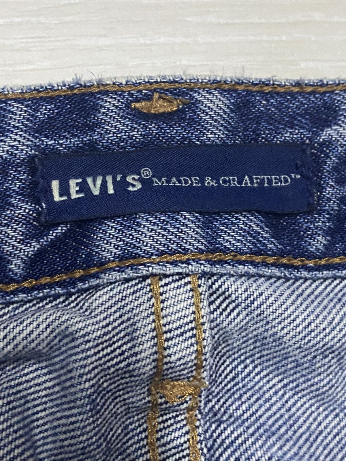 Levi's Made & Crafted Vintage Levis Made & Craft Distressed Tack Slim Jeans Size US 34 / EU 50 - 16 Thumbnail