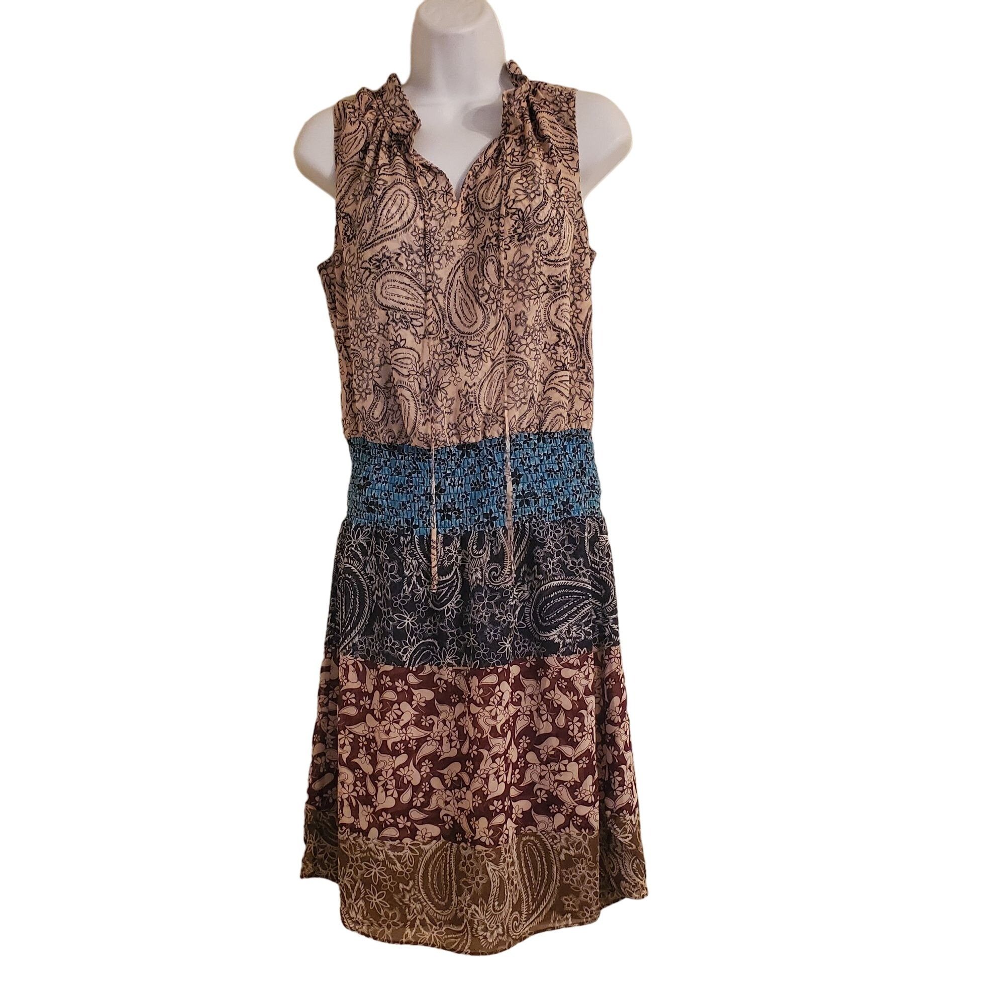 Other Cabi S Dress 5371 Sleeveless Keyhole DANI Paisley Floral Boh Size S / US 4 / IT 40 - 2 Thumbnail