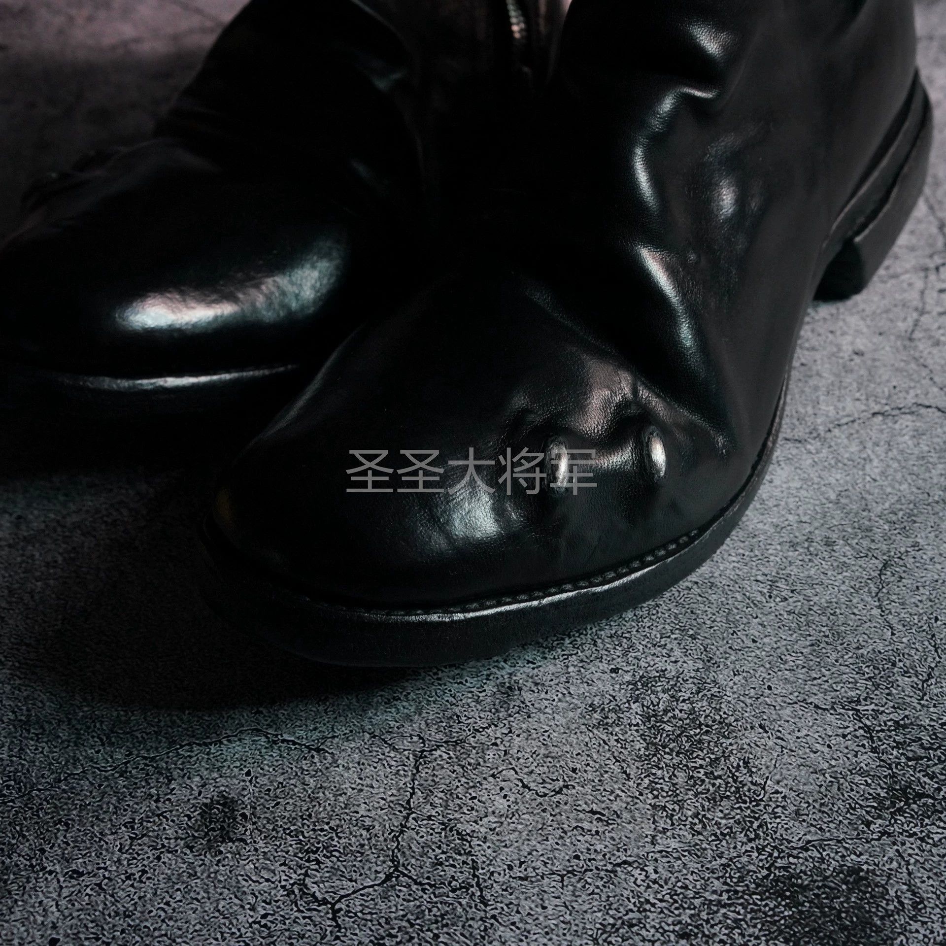 Carol Christian Poell CCP 2687P Black Horsehide Cutout Boots Size US 6 / EU 39 - 4 Thumbnail