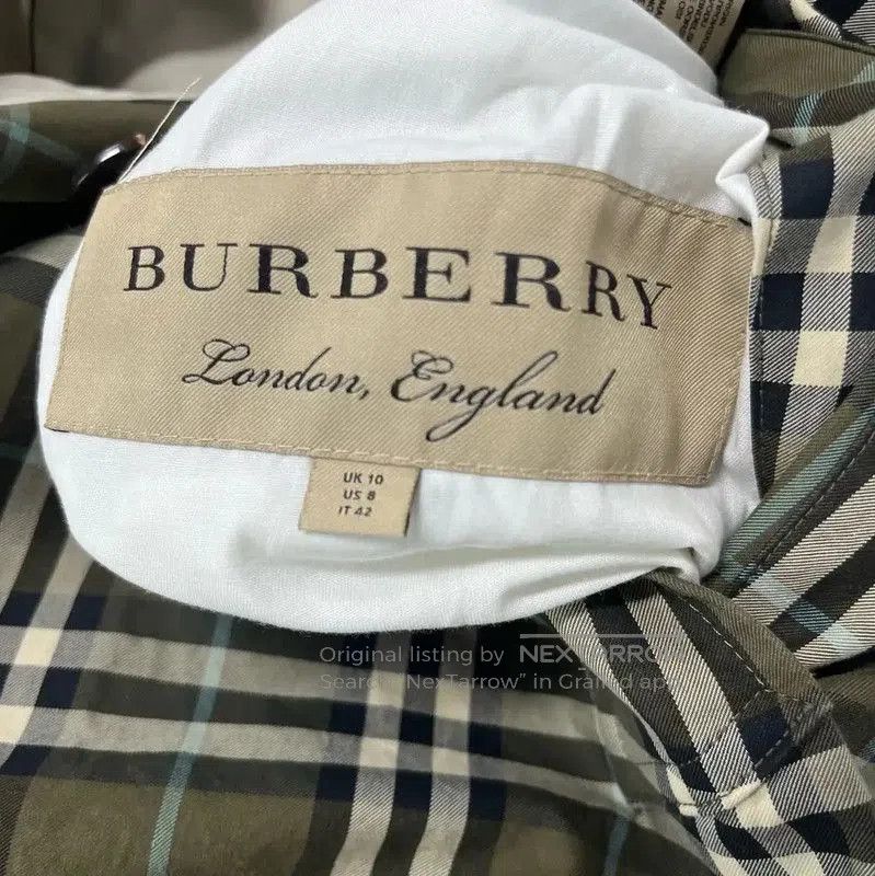 Burberry Burberry Plaid Cotton Women's Coat L Size. Size L / US 10 / IT 46 - 5 Thumbnail