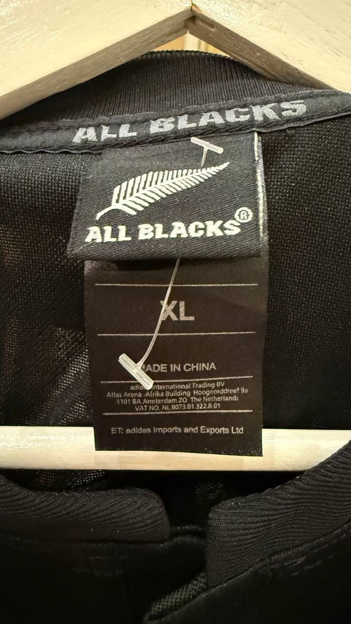 Adidas Adidas All Blacks New Zealand 2014 Rugby Shirt Jersey Signed Size US XL / EU 56 / 4 - 4 Thumbnail