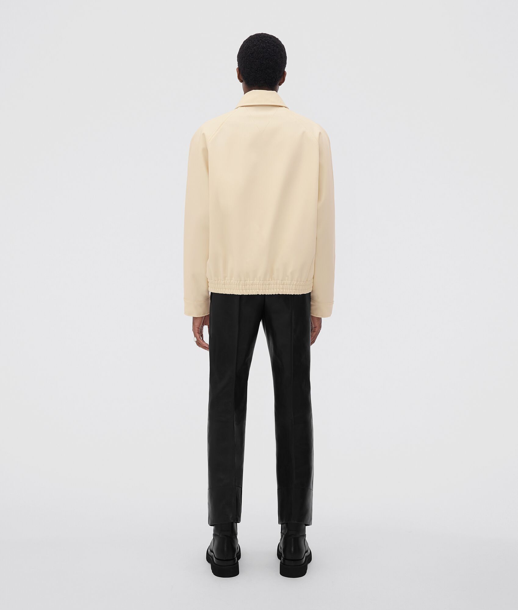 Bottega Veneta o1n1vont1224 Wool Twill Jacket in Oat Beige Size US XXL / EU 58 / 5 - 3 Thumbnail