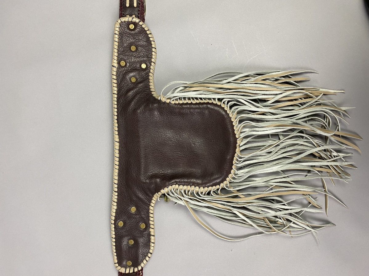 Vintage World Family Leather boho Belt Handcrafted Boho Accessory” Size ONE SIZE - 6 Thumbnail