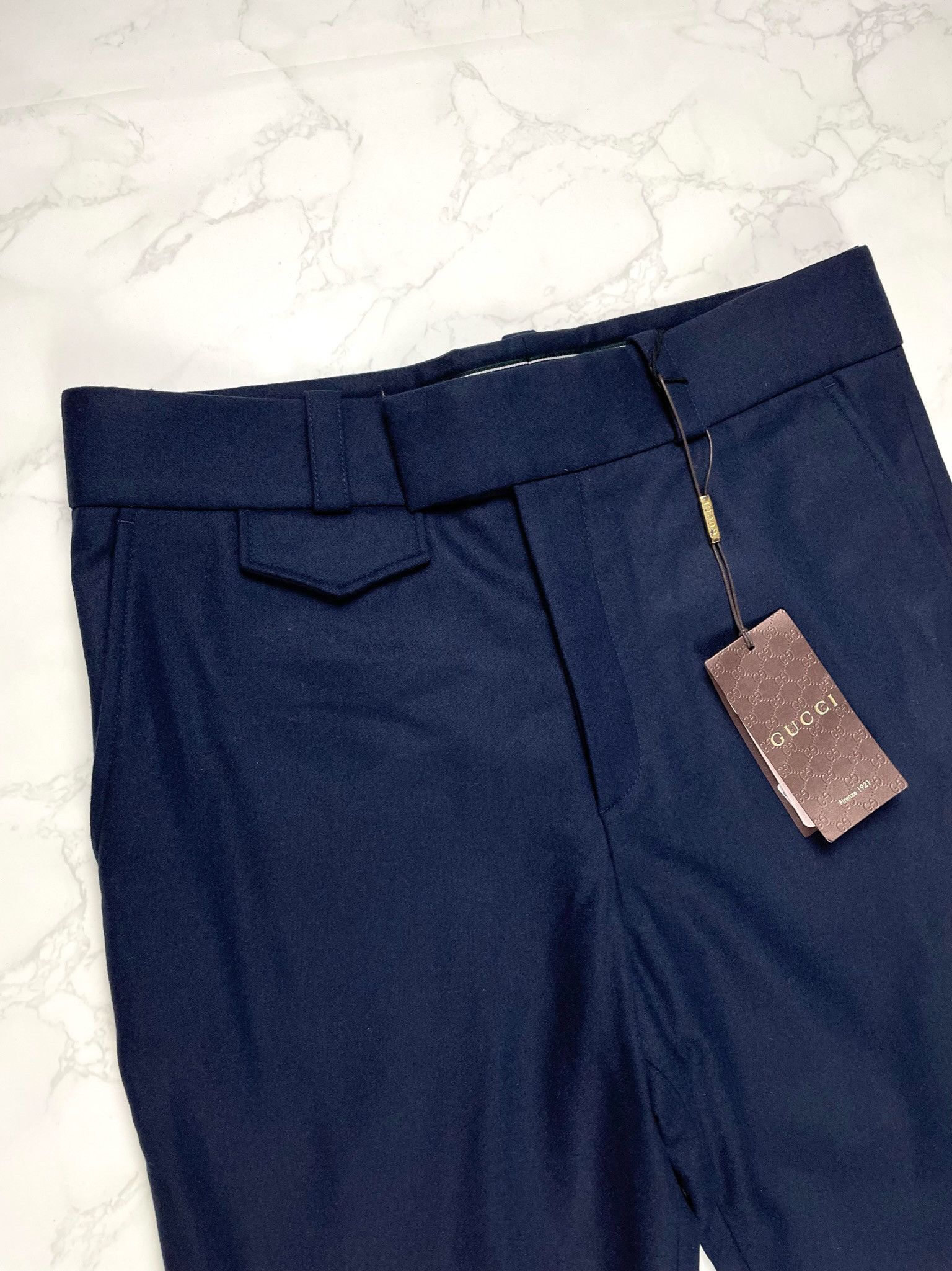 Gucci 🔥75% OFF🔥 [SALE] Gucci Navy Wool Casual Pants Size US 32 / EU 48 - 7 Thumbnail