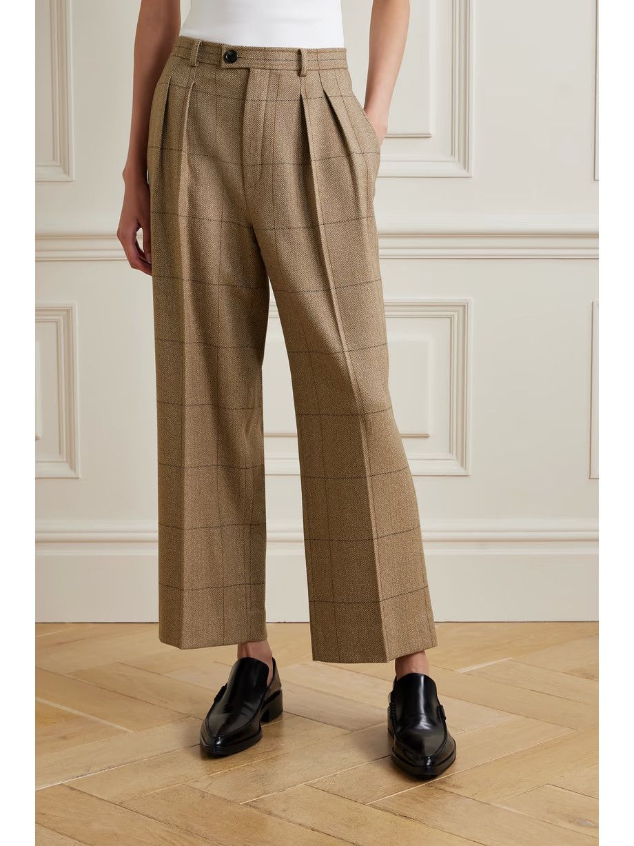 Loro Piana o1srvl11e0824 Yurik Cheviot Overcheck Trouser in Brown Size 30" / US 8 / IT 44 - 3 Thumbnail