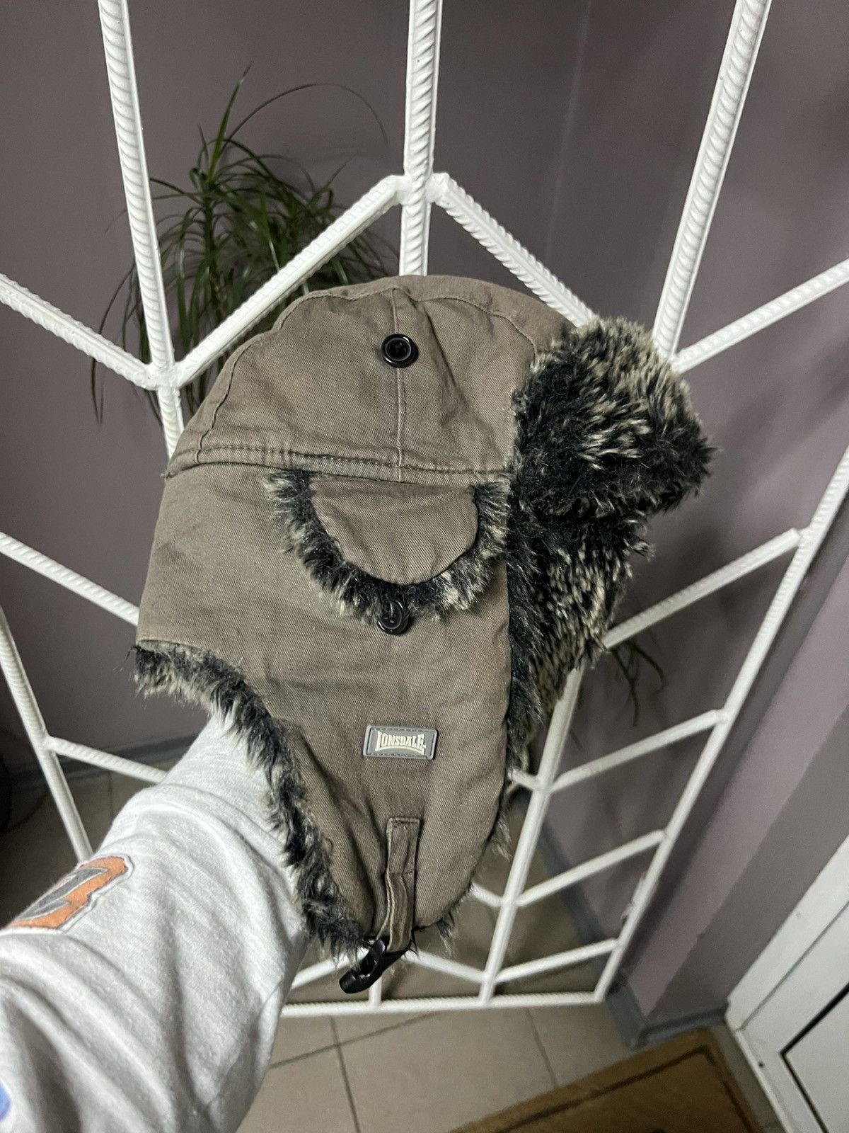 Japanese Brand Ushanka Trapper Hat Furry Mohair Fuzzy Fur Hat Y2K 90s rare Size ONE SIZE - 2 Thumbnail