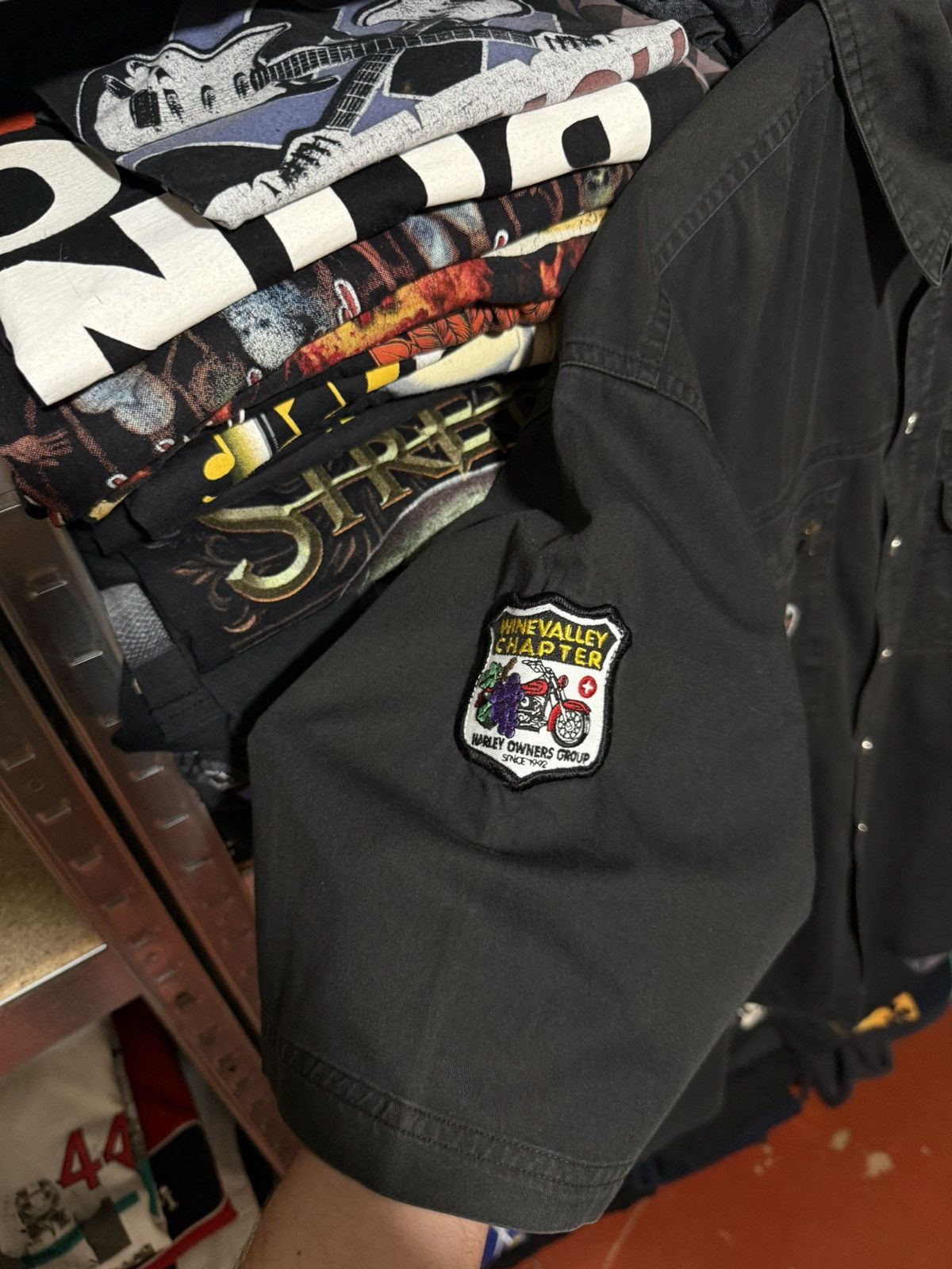 Harley Davidson Vintage 00s Harley Davidson Racing Button Short Sleeve Shirt Size US XL / EU 56 / 4 - 7 Thumbnail