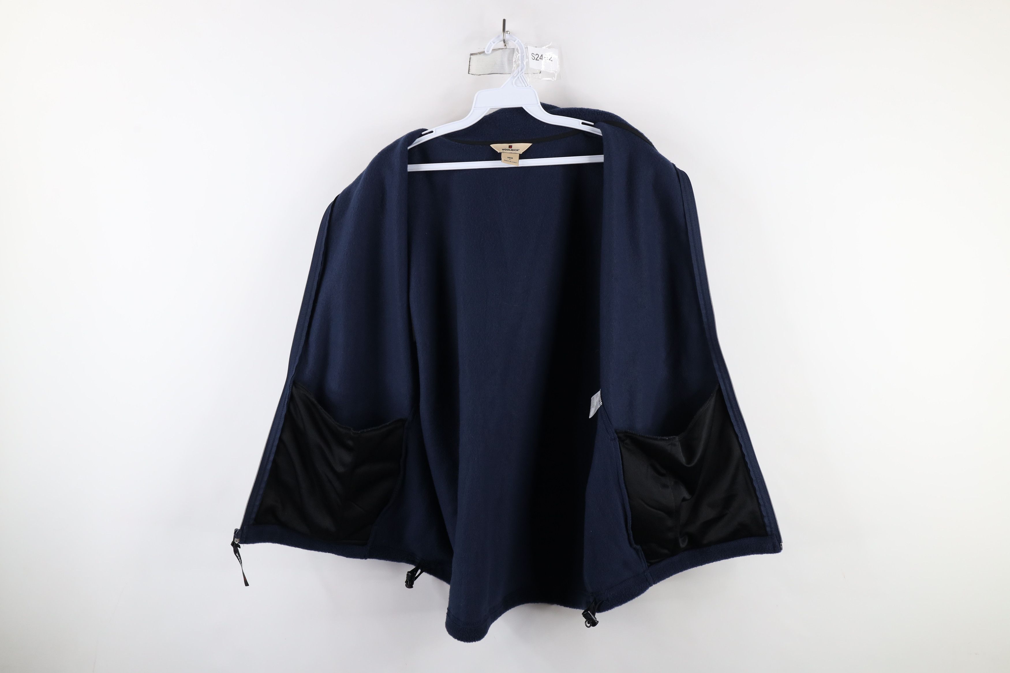 Vintage × Woolrich Woolen Mills Vintage Woolrich Blank Full Zip Fleece Vest Jacket Navy Blue Size US L / EU 52-54 / 3 - 9 Thumbnail