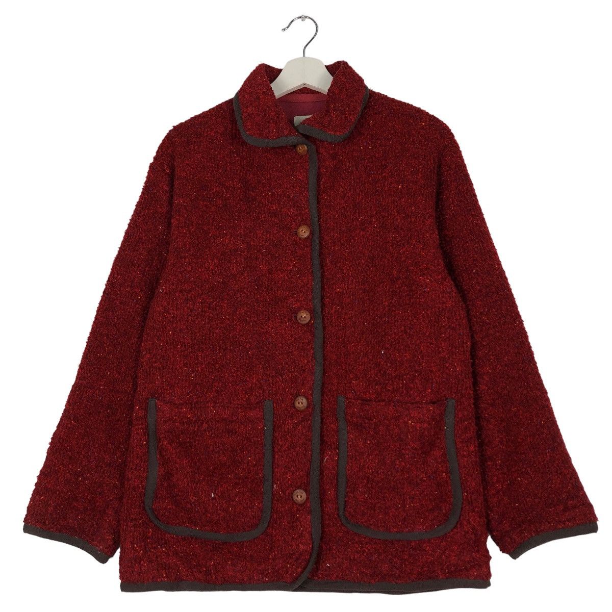Japanese Brand 🔥Vtg Fleece Jacket Button Fox Fire Japan Size L / US 10 / IT 46 - 1 Thumbnail