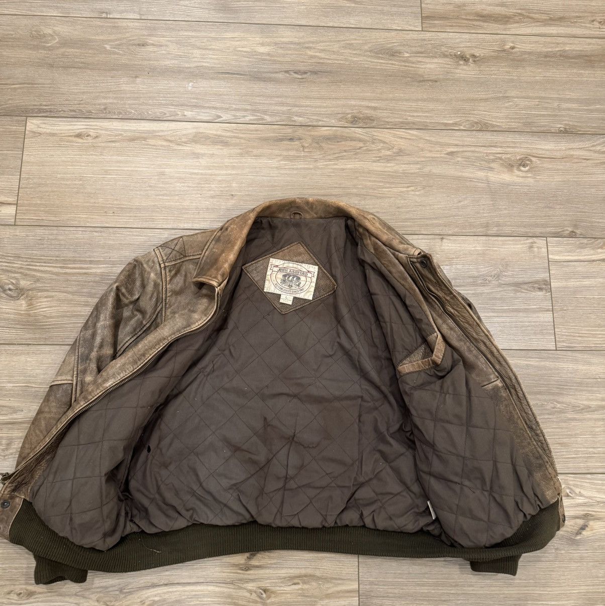 John Ashford × Vintage Vintage John ashford leather jacket Size US L / EU 52-54 / 3 - 5 Thumbnail