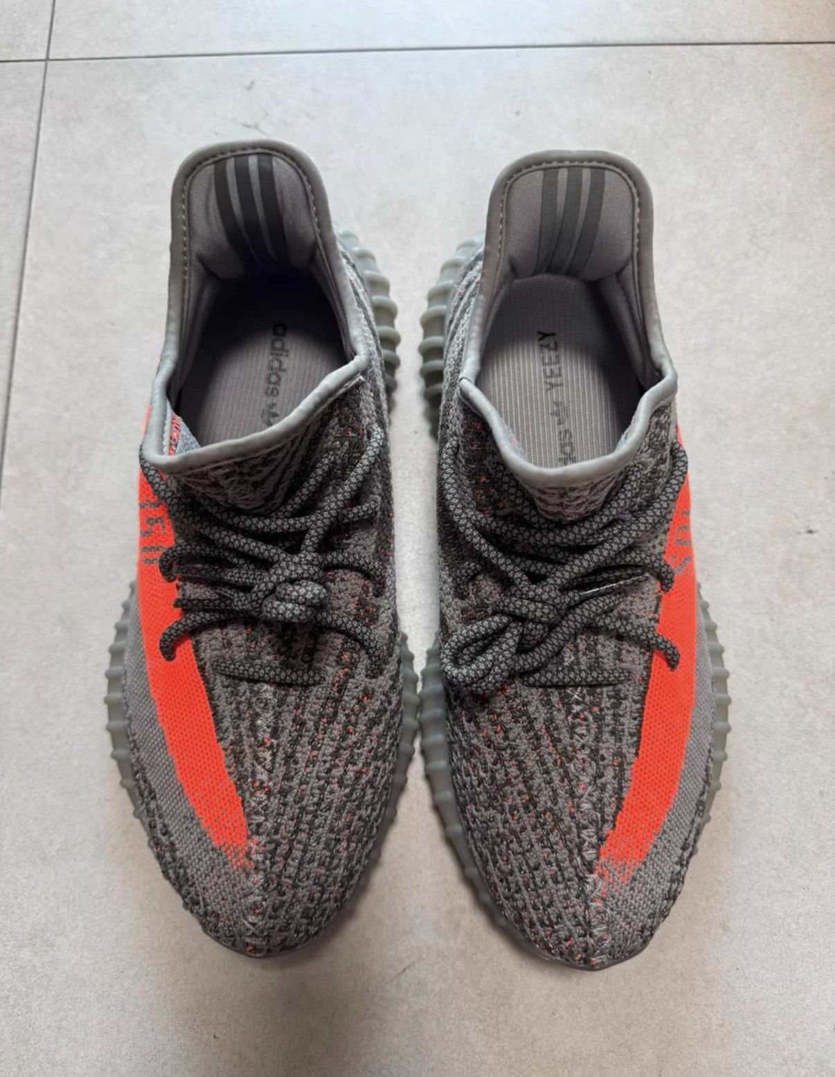Adidas Adidas Yeezy 350 V2 Grey Orange Reflective GW1229 K37 Size US 8.5 / EU 41-42 - 8 Thumbnail