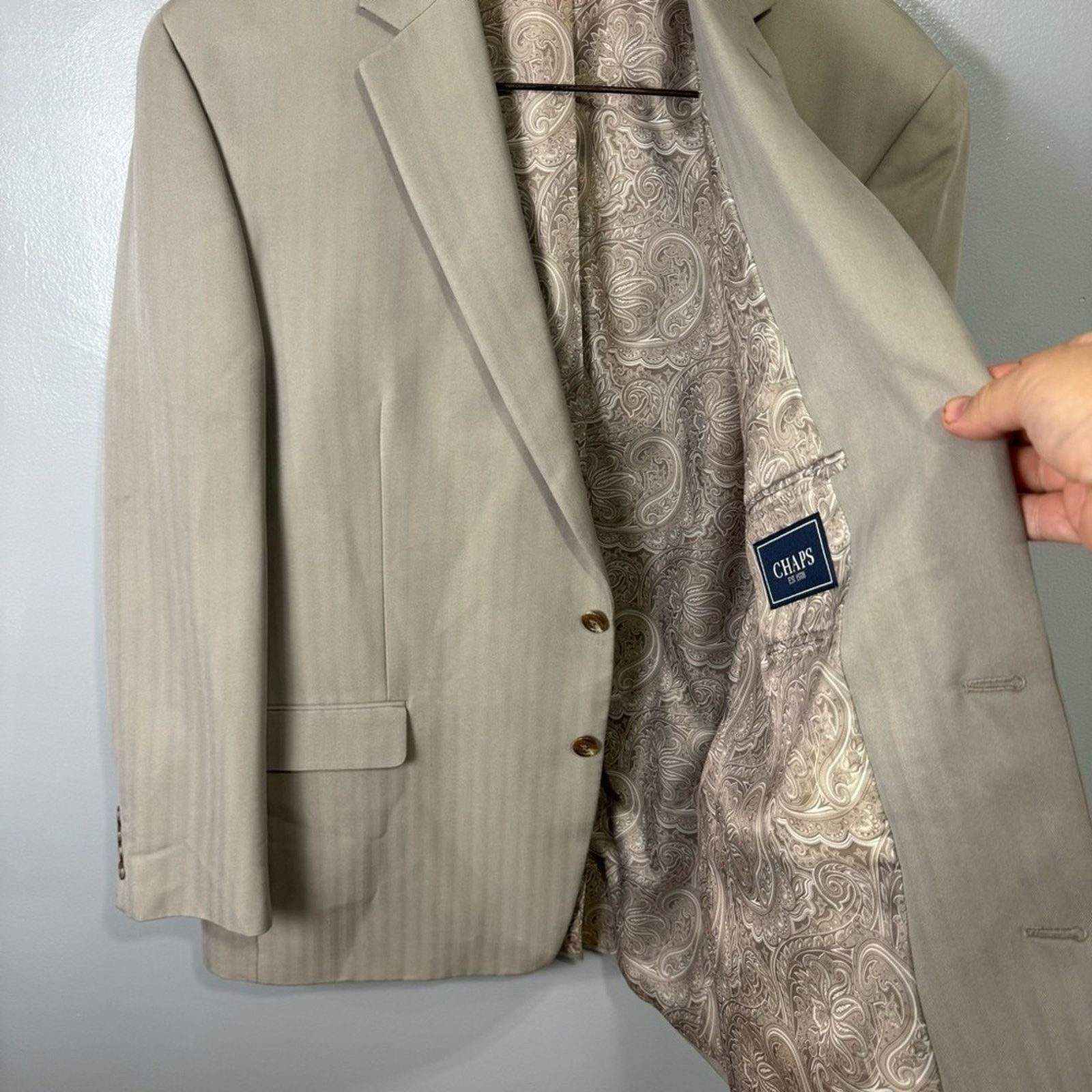 Chaps CHAPS Men’s Sports Coat Jacket Blazer sz 46L # C708-A Size 46L - 8 Thumbnail
