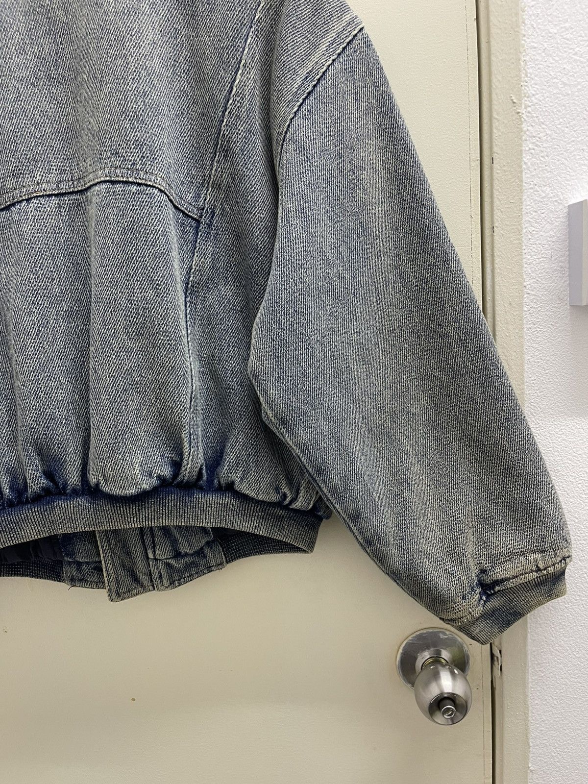 Giorgio Armani Vintage Armani Jeans Denim Bomber Jacket Size US M / EU 48-50 / 2 - 12 Thumbnail