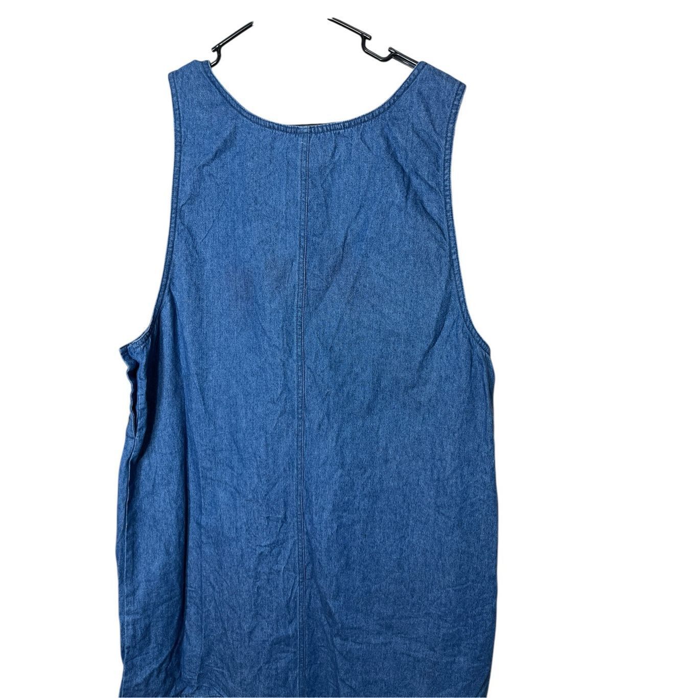 Other Vintage The Quaker Factory Denim Embroidered Fish Sleeveless Size L / US 10 / IT 46 - 9 Thumbnail