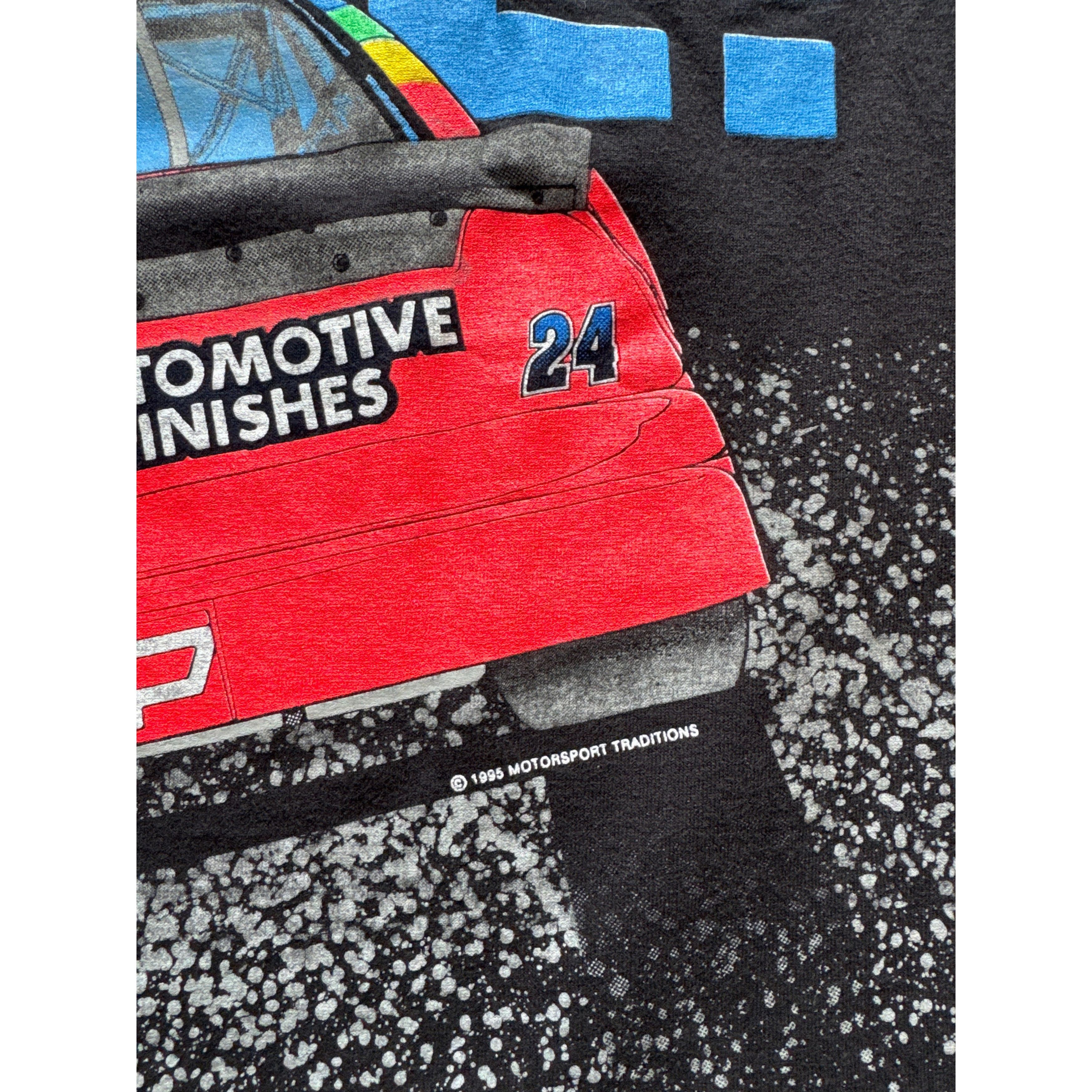 NASCAR Vintage 1995 Nascar Jeff Gordon Going Gone Tee Size US XL / EU 56 / 4 - 4 Thumbnail