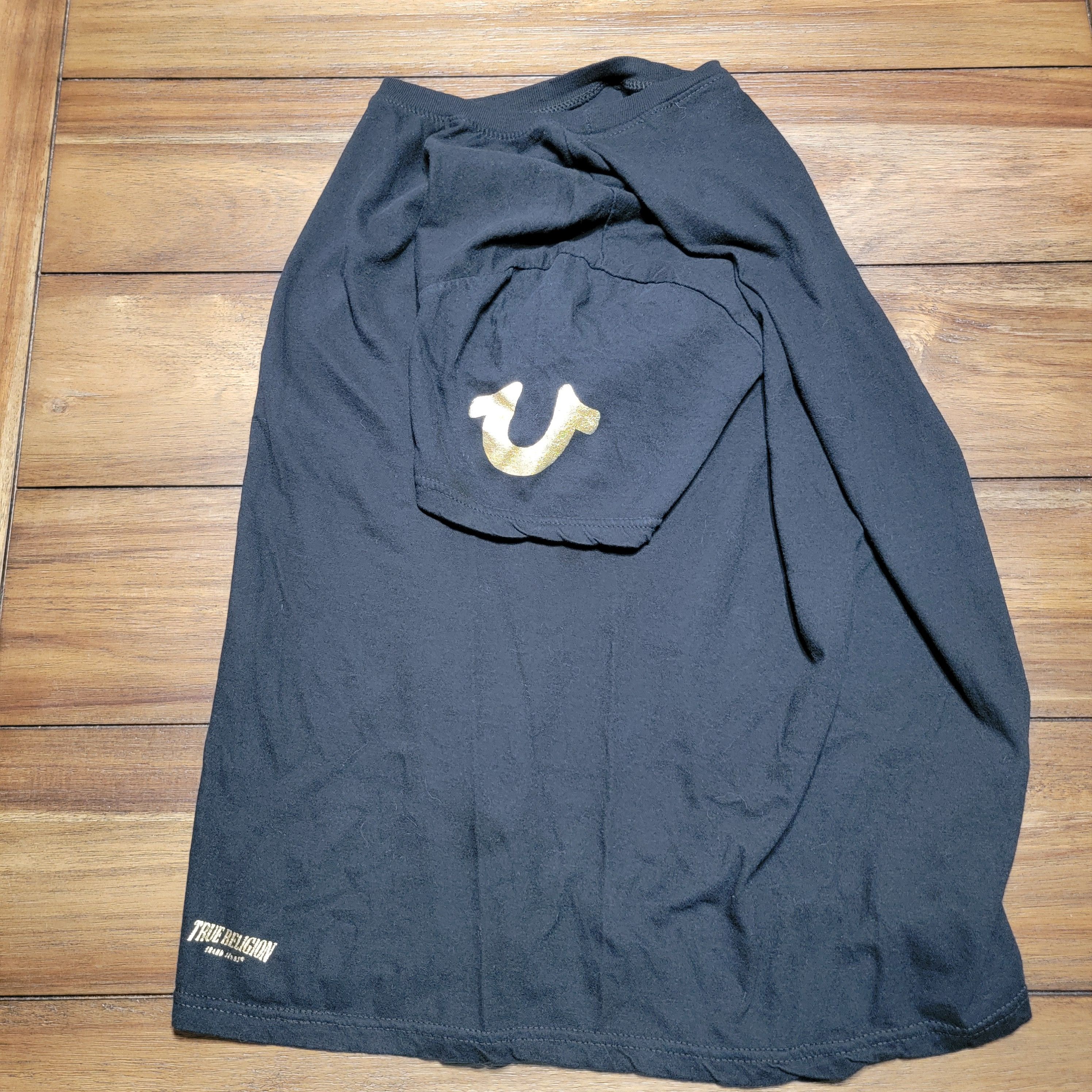 True Religion True Religion Arm Logo SS Black Unisex Tee - Size Large Size US L / EU 52-54 / 3 - 3 Thumbnail