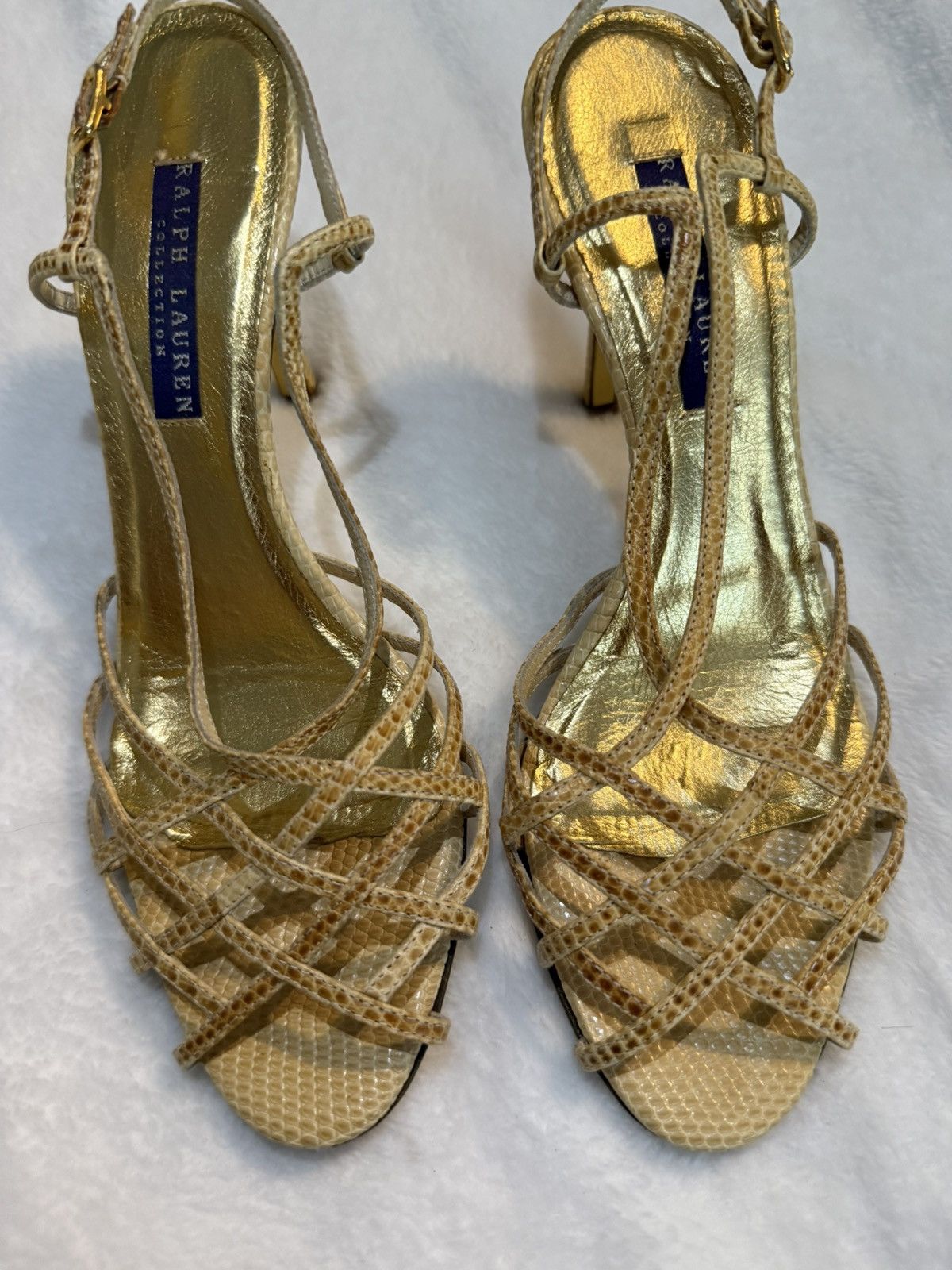 Ralph Lauren Purple Label Ralph lauren purple label snake skin heels Size US 6.5 / IT 36.5 - 1 Thumbnail