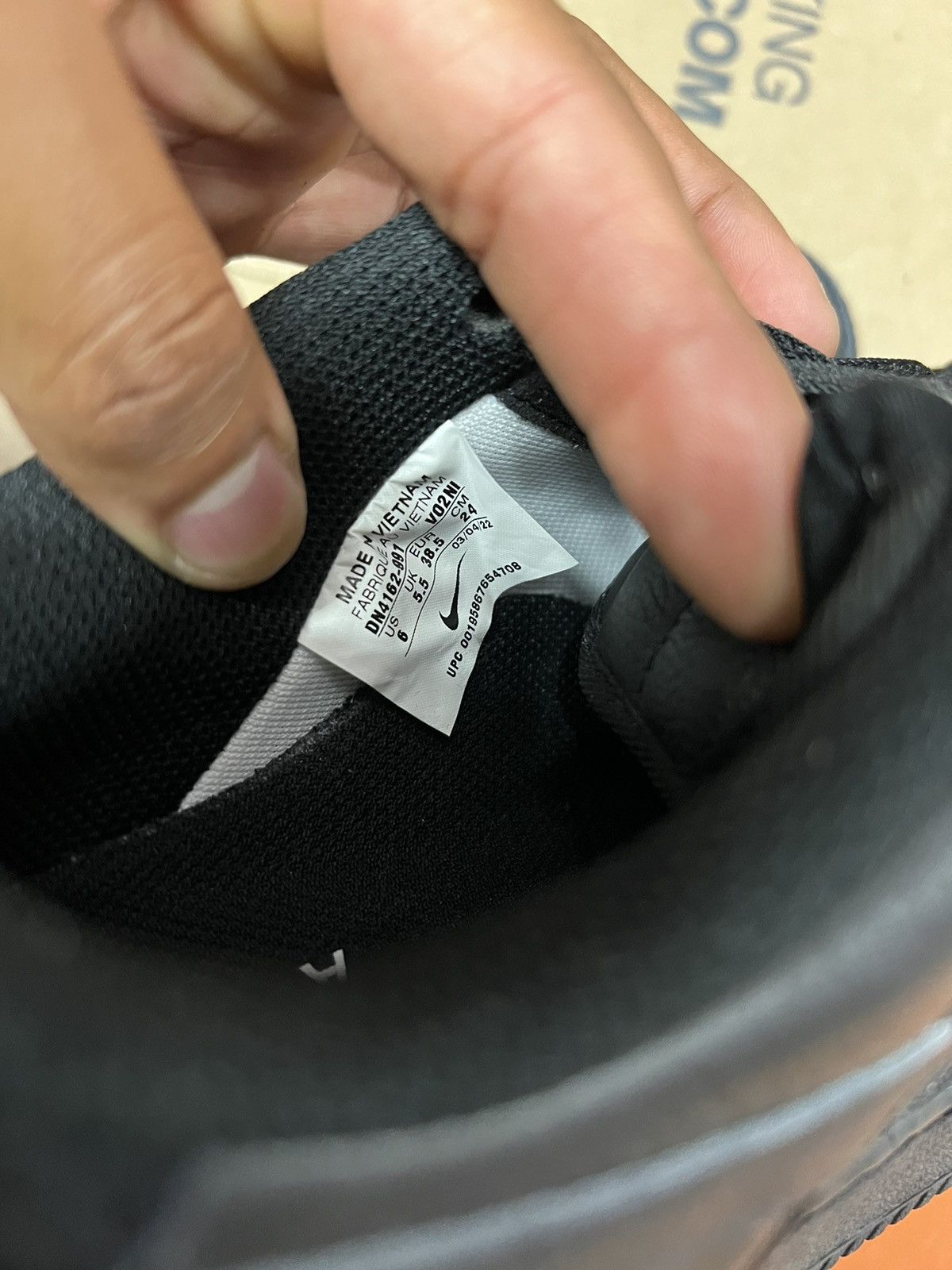 Nike Nike ID Air Force 1 Low - Nike By You - black/black Size US 6 / EU 39 - 7 Thumbnail