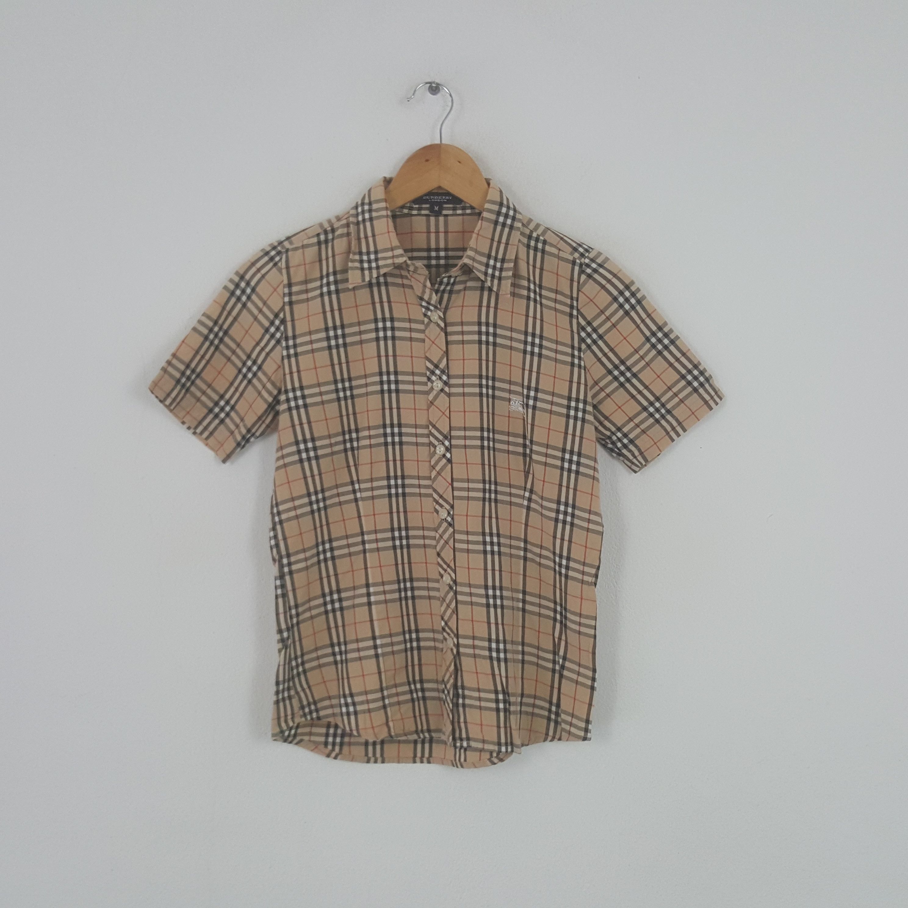 Vintage Burberry London Nova Check Shirt Button Up