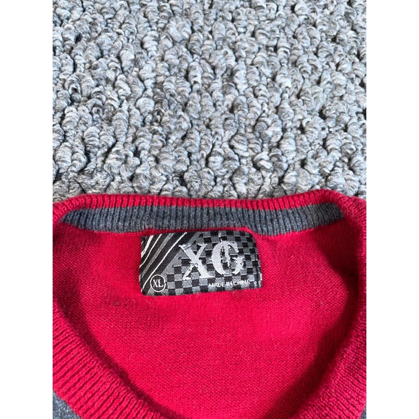 Vintage VINTAGE Extreme Gear Vest Adult XL Red Y2K Argyle V-Neck Knit Cotton Lightweight Preppy Classic Womens Size XL / US 12-14 / IT 48-50 - 3 Thumbnail