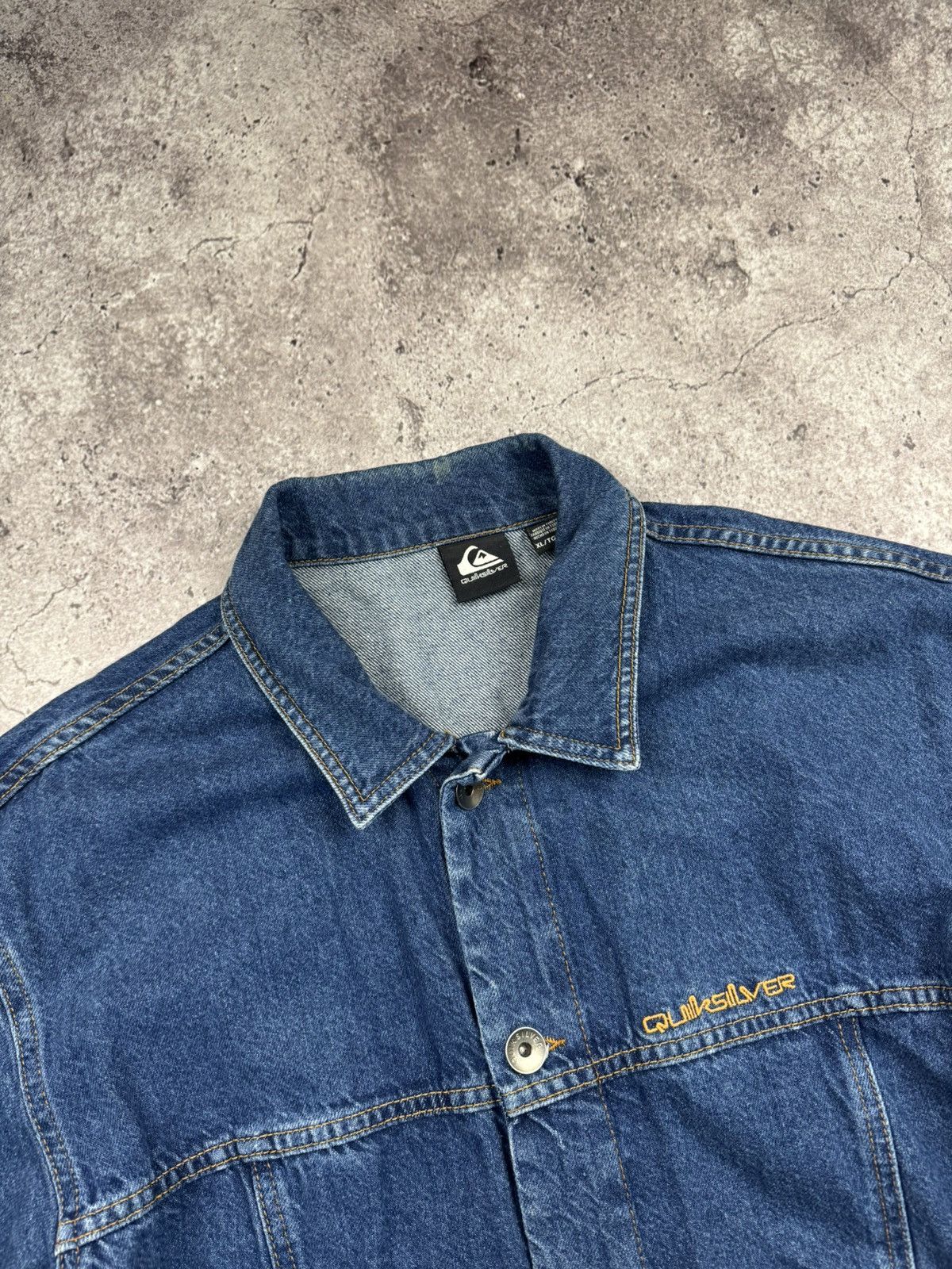 Quiksilver Quiksilver Vintage Y2K Denim Jacket size Xl Size US XL / EU 56 / 4 - 4 Thumbnail