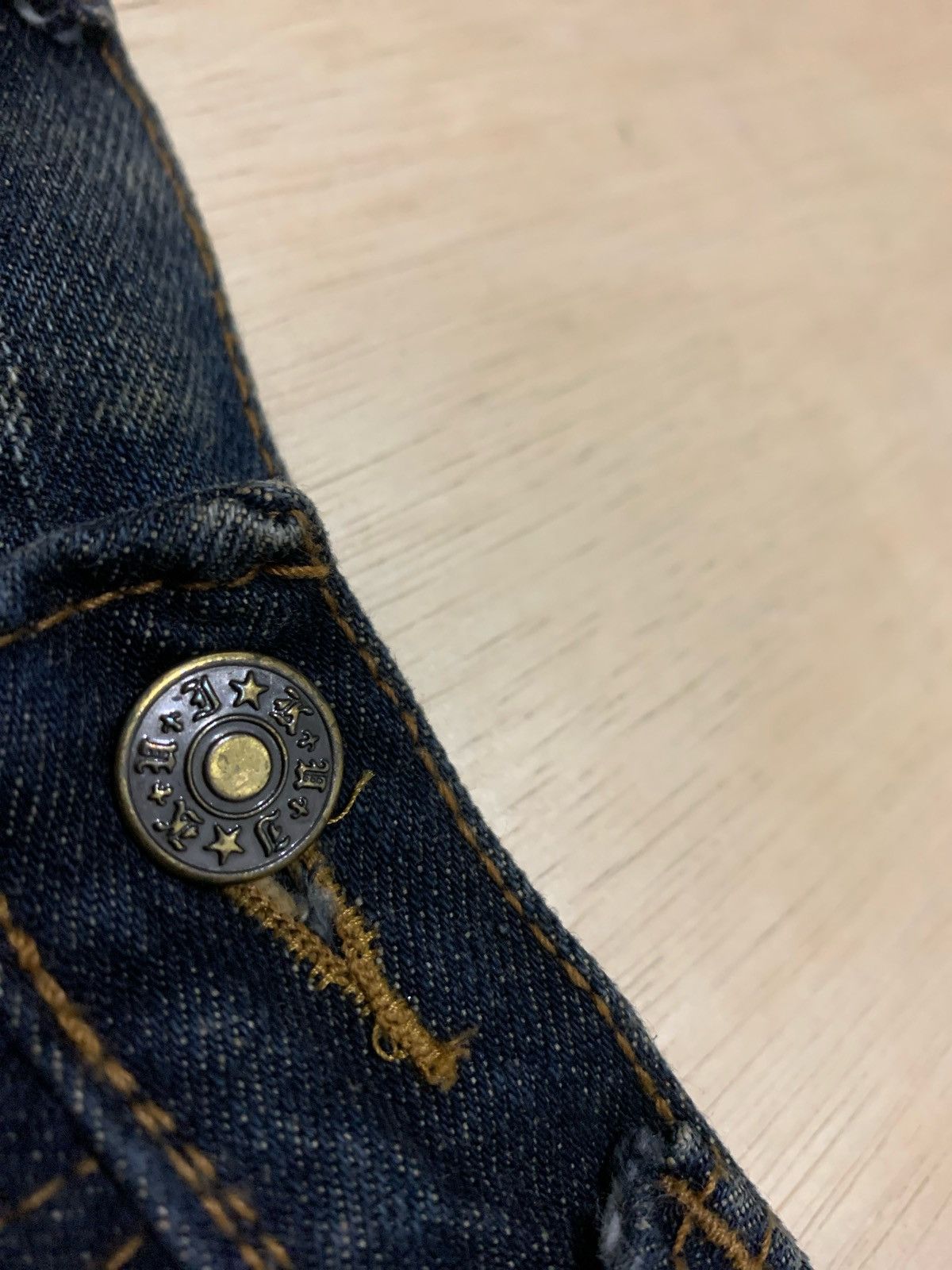 20471120 Distressed Denim kui Painter Ifsixwasnine Style Jeans Size US 33 - 9 Thumbnail