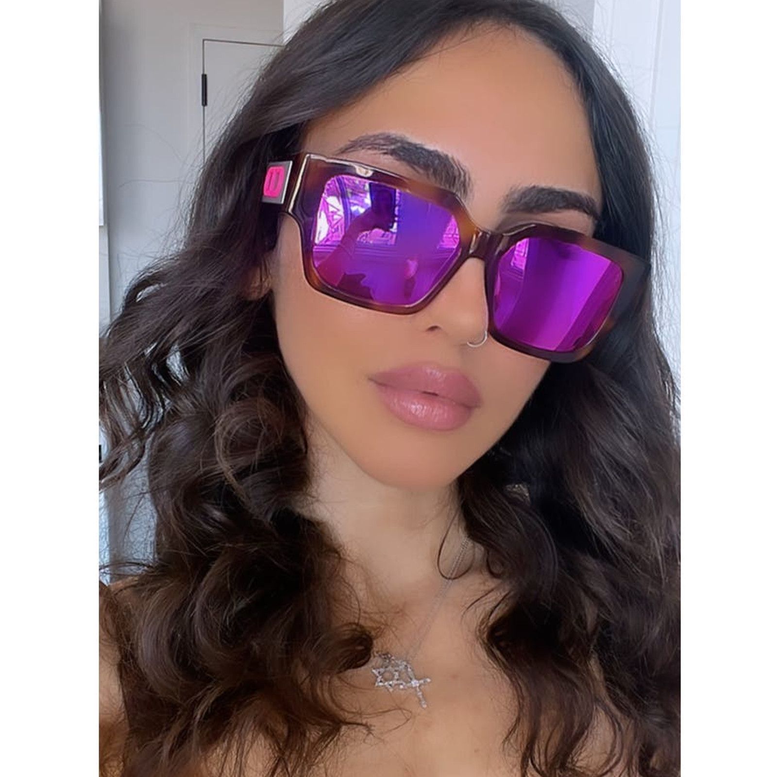 SALE NEW Dior CD SU Sunglasses in Havana Pink Mirror Lens Sunglasses