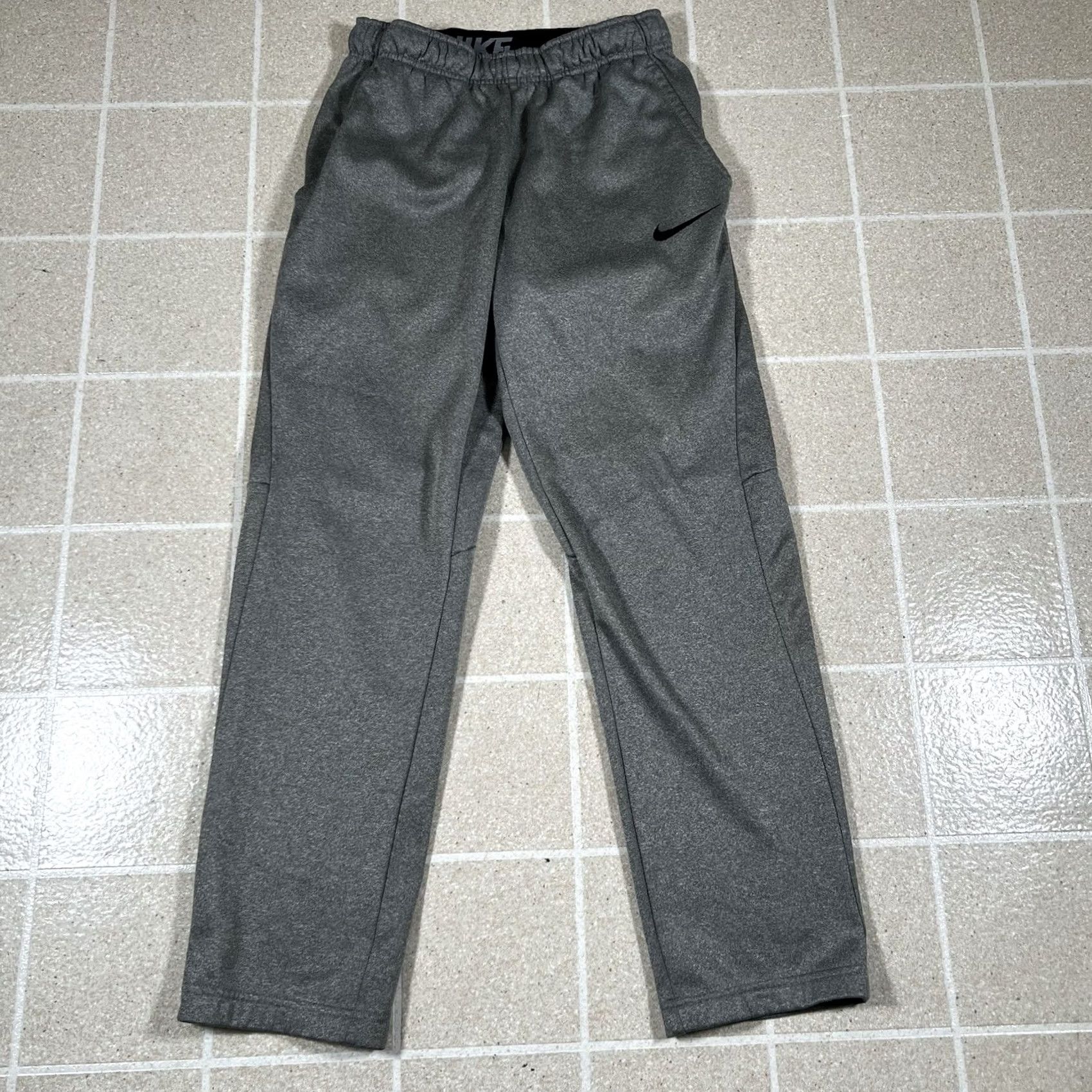 Nike VINTAGE Nike Therma Sweatpants Men L Gray Fleece Athleticwear Straight Leg Mens XS? Size US 29 - 2 Thumbnail