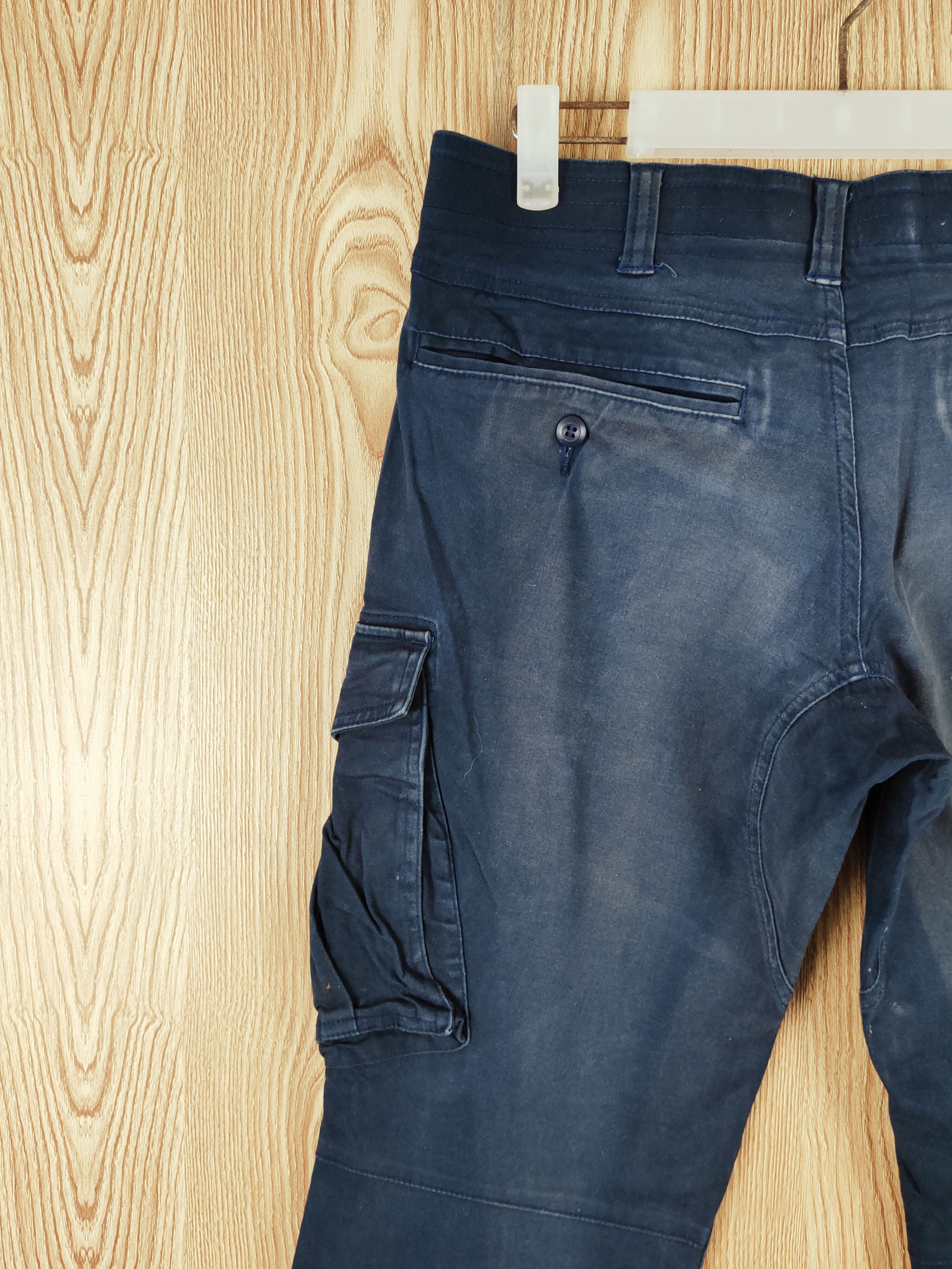 Japanese Brand Geride Dark Blue Multipocket Tactical Cargo Pants #S2788 Size US 31 - 8 Thumbnail
