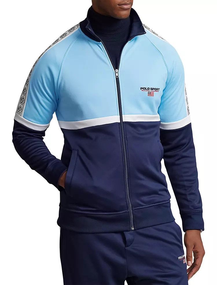 Polo Ralph Lauren Polo Ralph Lauren Sport Fleece Track Jacket Cruise Navy XL Size US XL / EU 56 / 4 - 2 Thumbnail