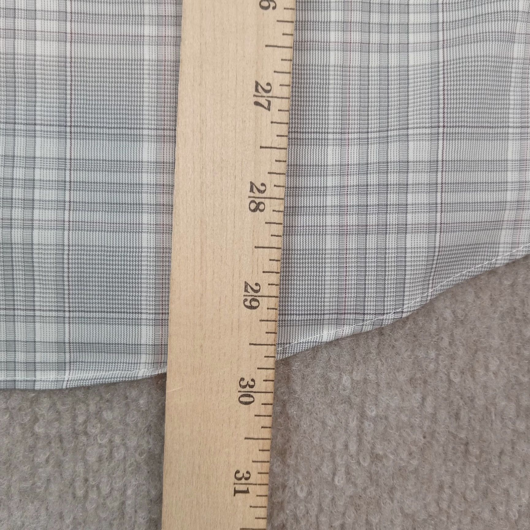 Michael Kors Michael Kors Shirt Mens 15.5-32/33 Gray Plaid Button Up Regular Fit Stretch Shirt Size US L / EU 52-54 / 3 - 3 Thumbnail