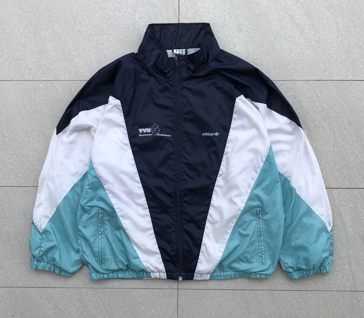 Adidas Vintage 90s Adidas Men’s Windbreaker Nylon Jacket Size US M / EU 48-50 / 2 - 12 Thumbnail