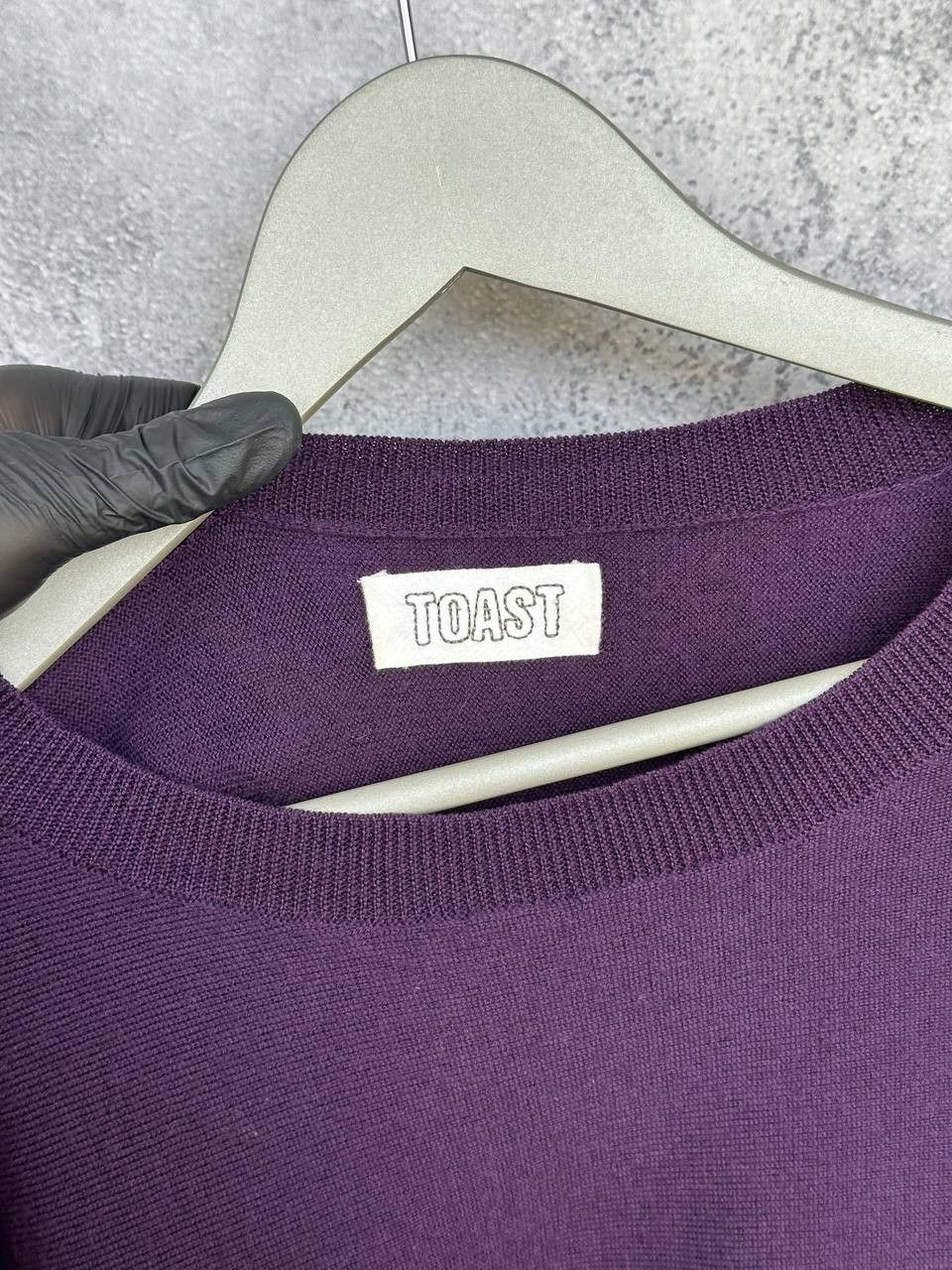 Other TOAST Oversized Superfine Wool Sweater Purple Boxy Batwing Size L / US 10 / IT 46 - 10 Thumbnail