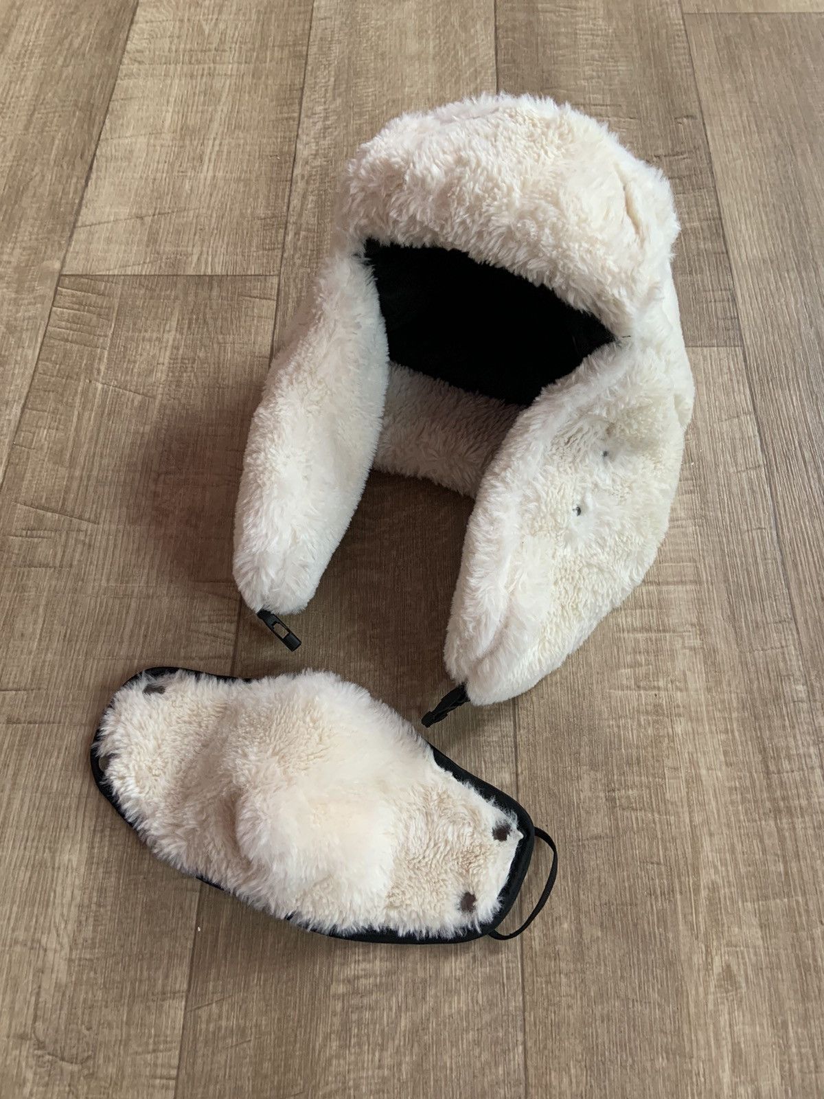 Japanese Brand vintage y2k fur fuzzy mohair mask ushanka trapper hat Size ONE SIZE - 3 Thumbnail