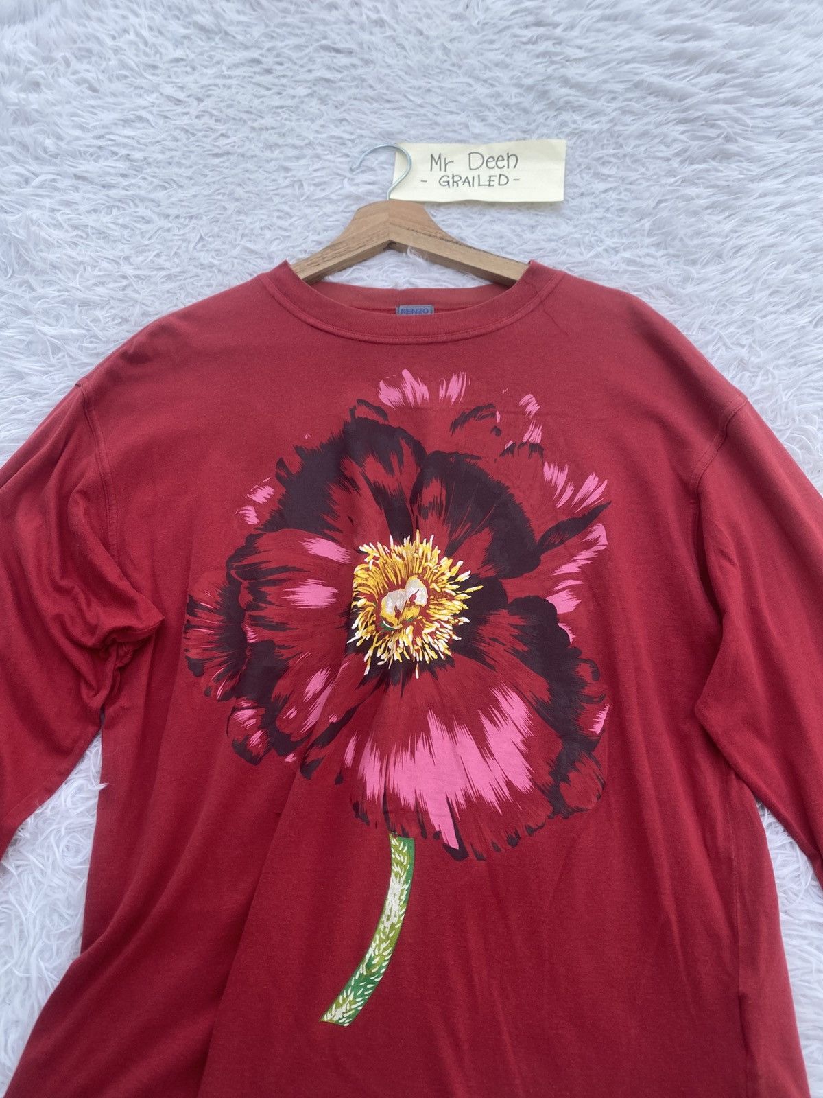 Kenzo Rare Vintage KENZO Floral Print Longsleeve Shirt Size US M / EU 48-50 / 2 - 5 Thumbnail