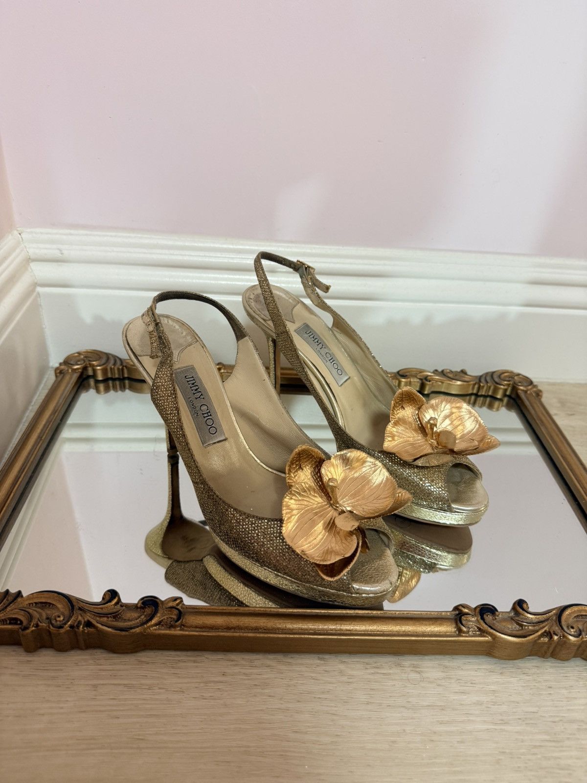 Jimmy Choo Jimmy Choo sandals shoes butterfly orchid 9.5 US 39.5 Y2K Size US 9.5 / IT 39.5 - 1 Thumbnail