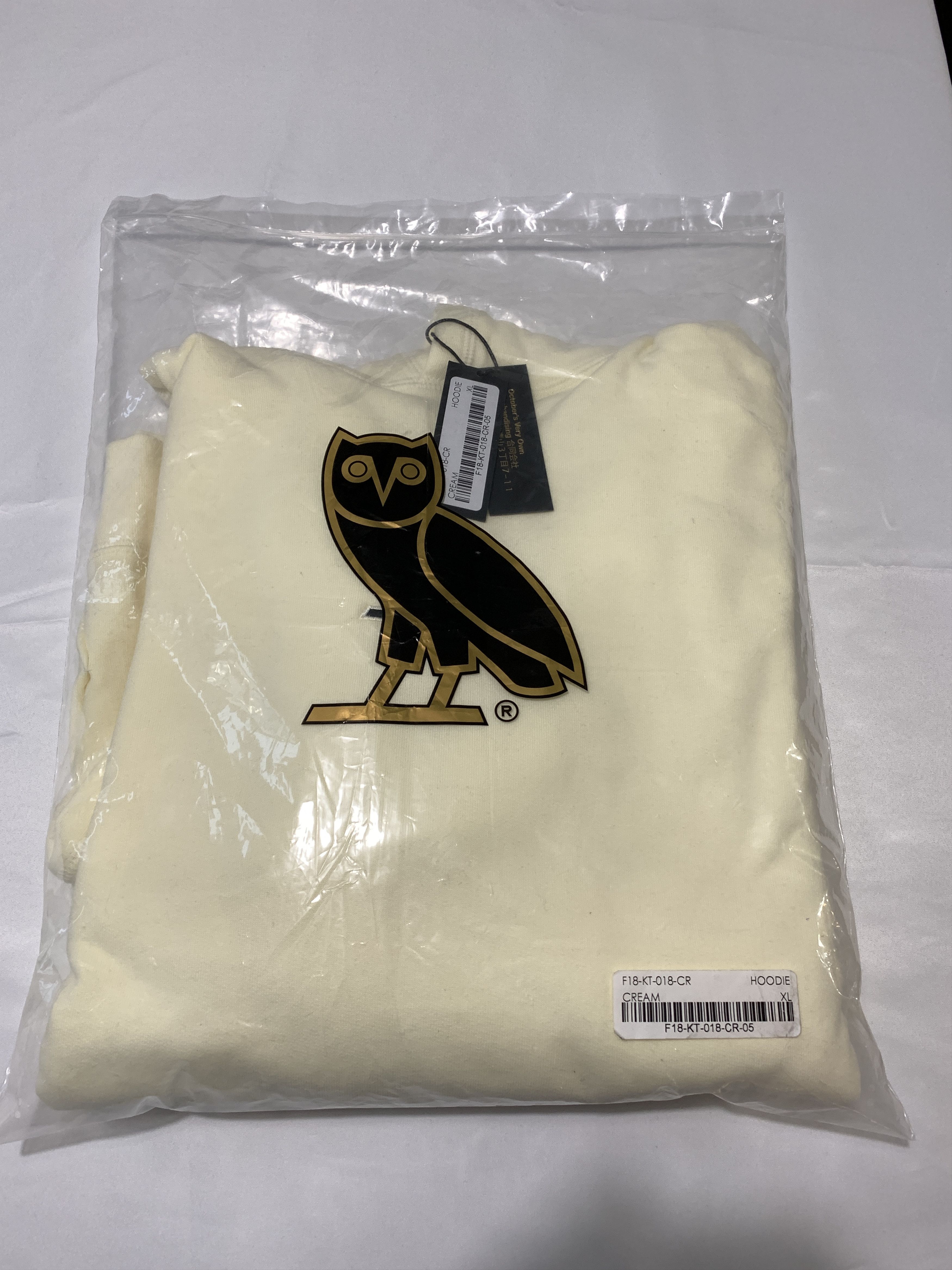 Drake *RARE* OVO CREAM CLASSIC OWL HOODIE FIRST DROP Size US XL / EU 56 / 4 - 4 Thumbnail