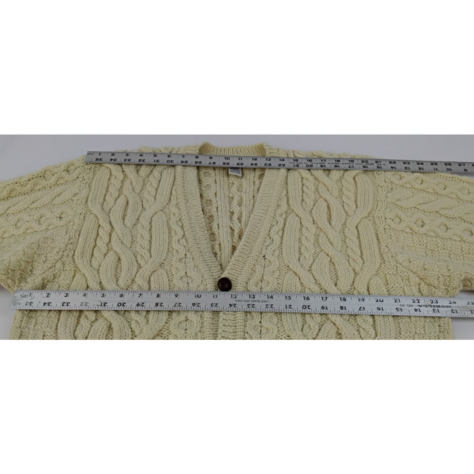 L.L. Bean L.L. Bean Fisherman Aran Sweater Men's L Wool Cableknit Size US L / EU 52-54 / 3 - 11 Thumbnail
