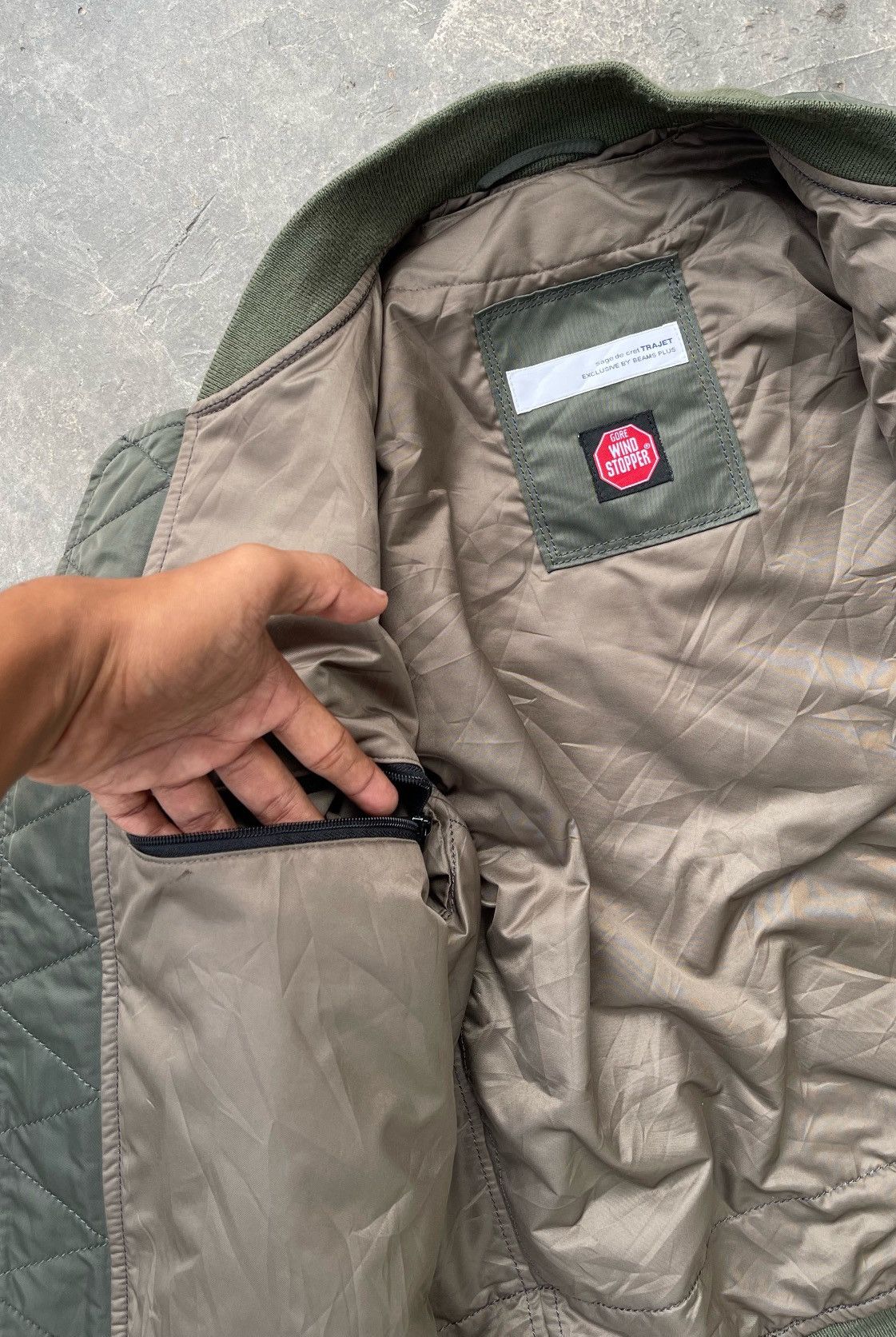 Beams Plus 🔥 Sage De Cret x Goldwin x Beams Plus Flight Bomber Jacket Size US S / EU 44-46 / 1 - 10 Thumbnail