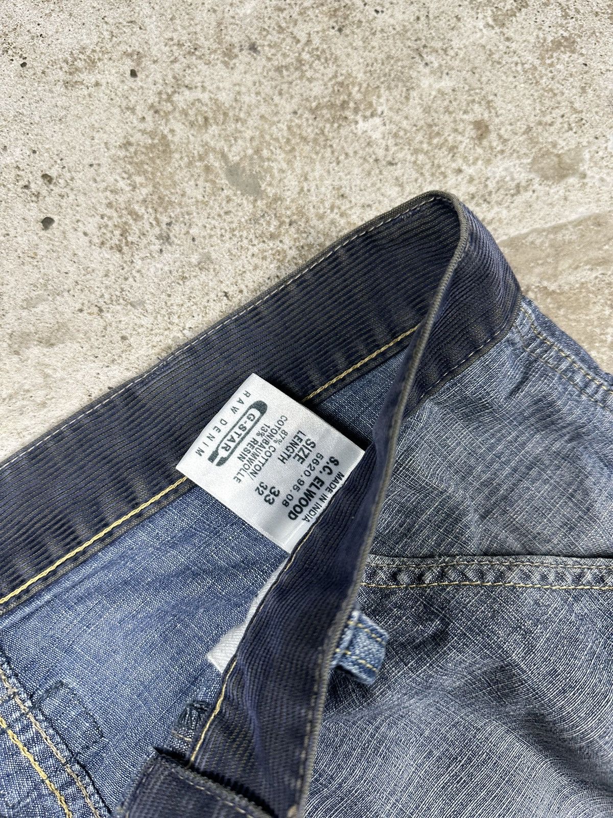 G-Star × Japanese Brand × Vintage ‼️ Vintage y2k G Star Raw Elwood Denim Pants RARE Size US 32 / EU 48 - 6 Thumbnail