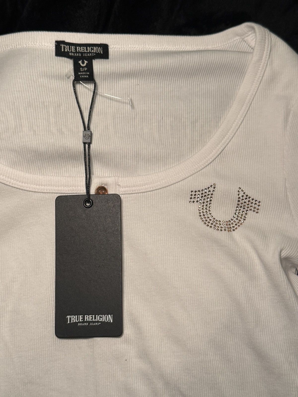 True Religion Y2K True Religion White Ribbed Henley Top Size S Size S / US 4 / IT 40 - 6 Thumbnail