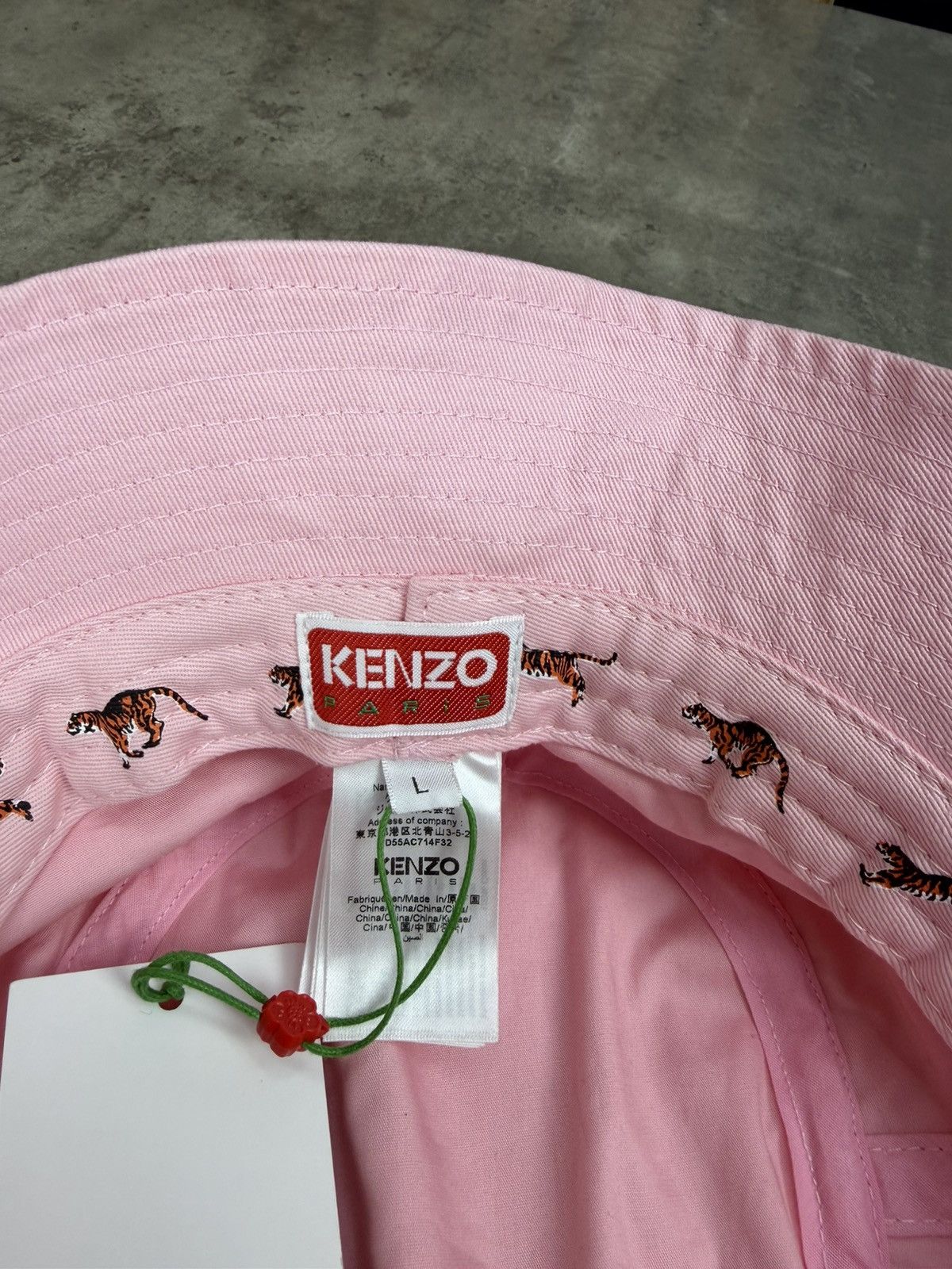 Kenzo Kenzo Pink Cotton Bucket Hat Size L Size ONE SIZE - 8 Thumbnail