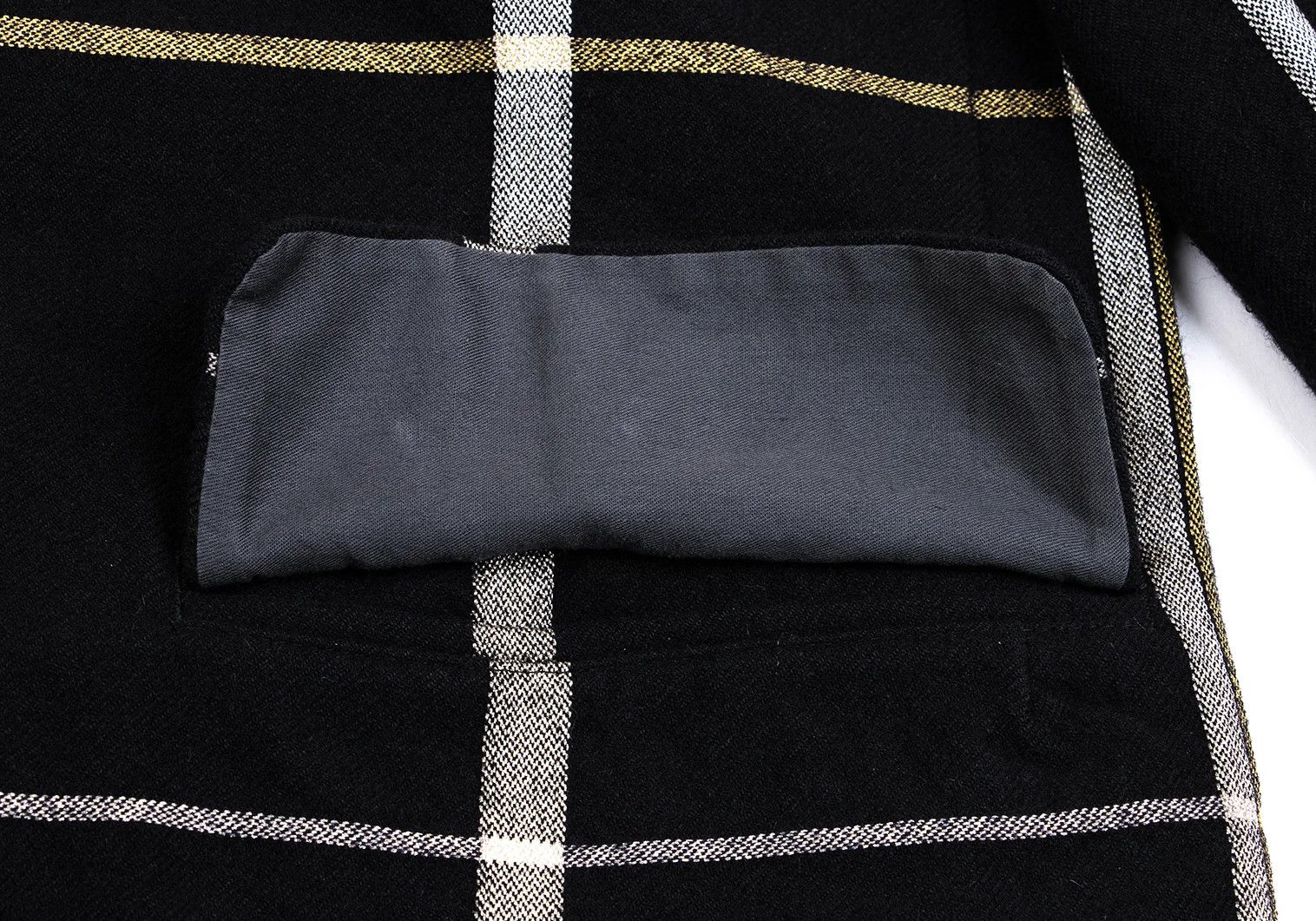 Yohji Yamamoto Yohji Yamamoto Fleece Wool Check Jacket Dark Navy Size US L / EU 52-54 / 3 - 10 Thumbnail